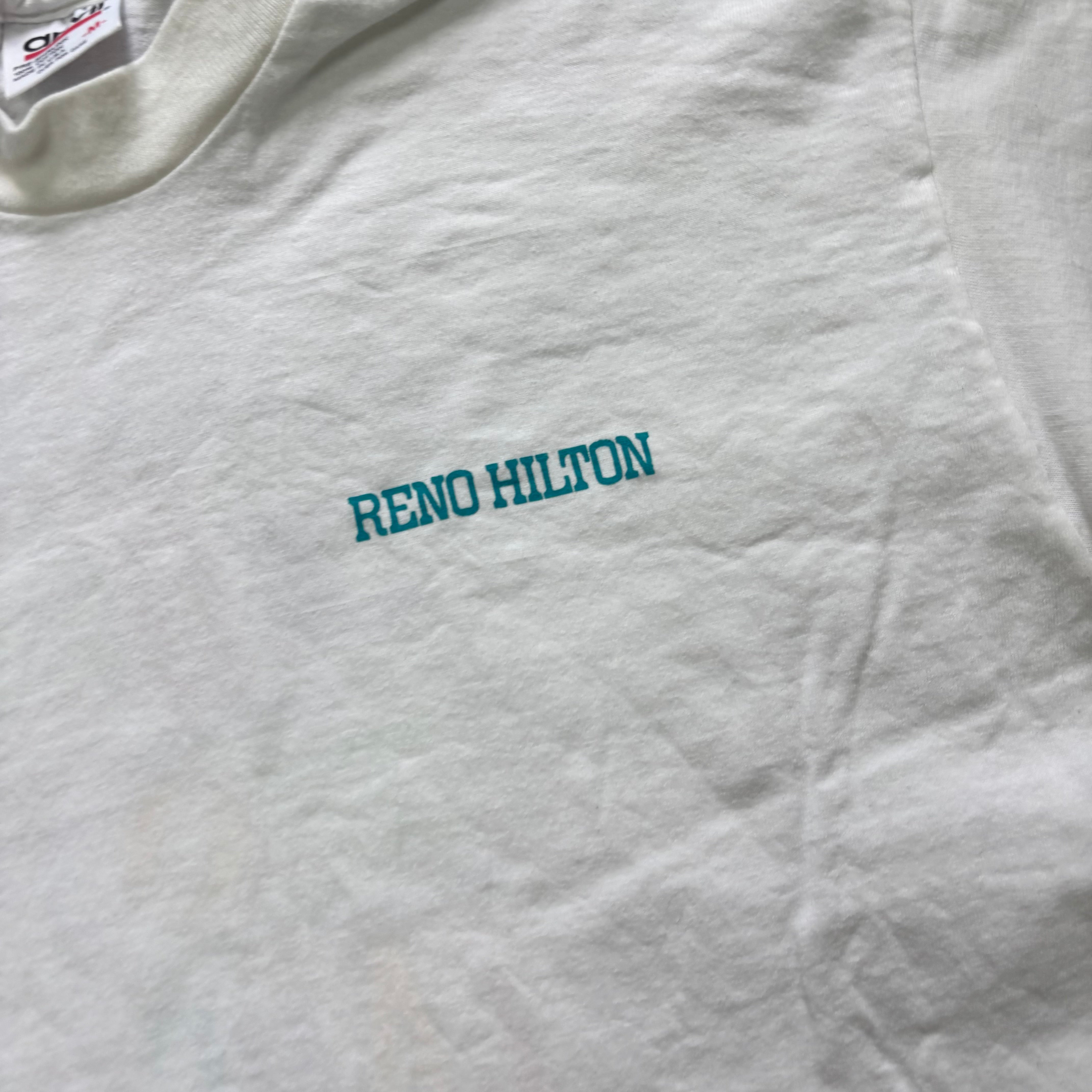 Vintage T Shirt Mens Small White Single Stitch Graphic Print 90s