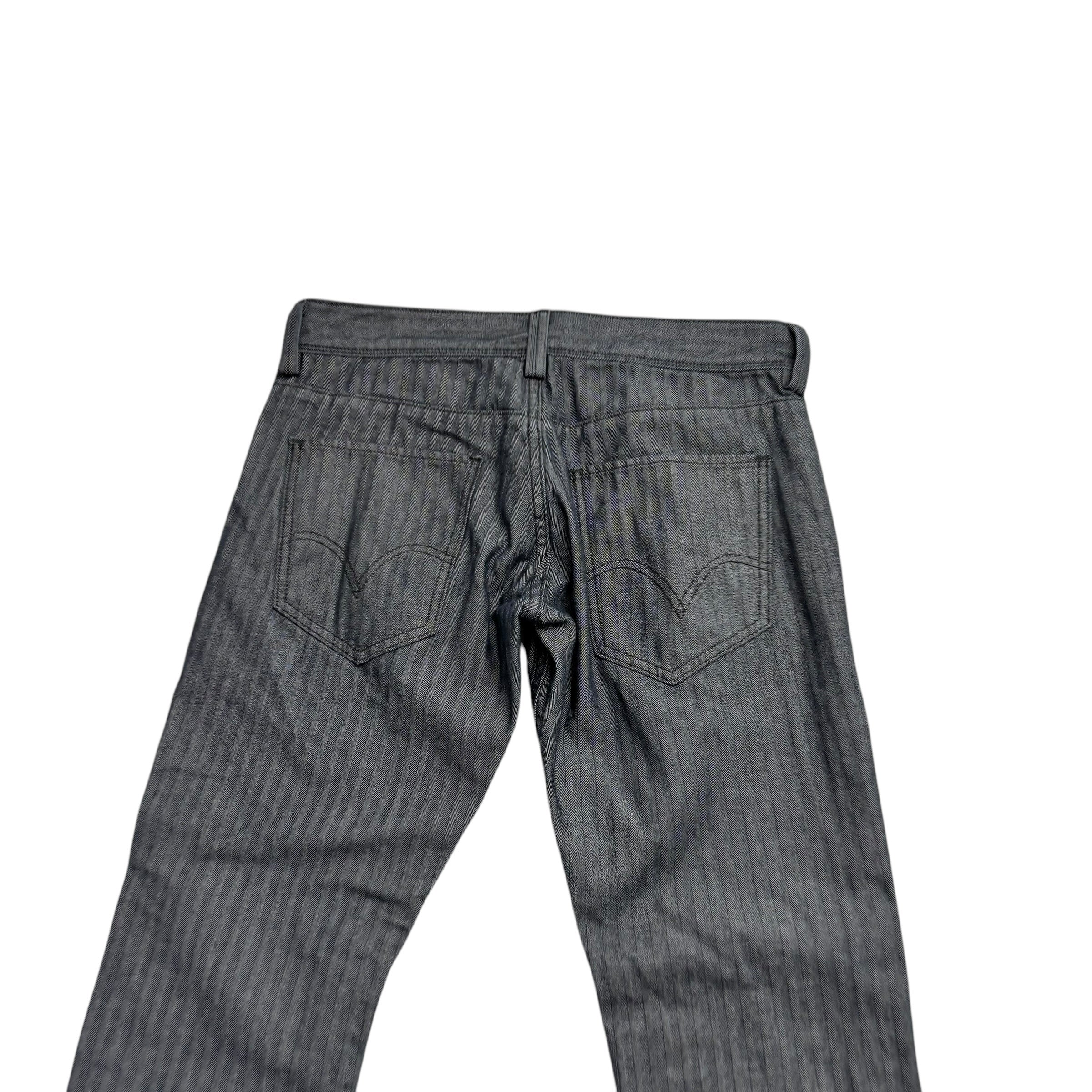 Levis Trousers W33 L28 Mens Grey Regular Tapered Fit Cotton Pants (E)