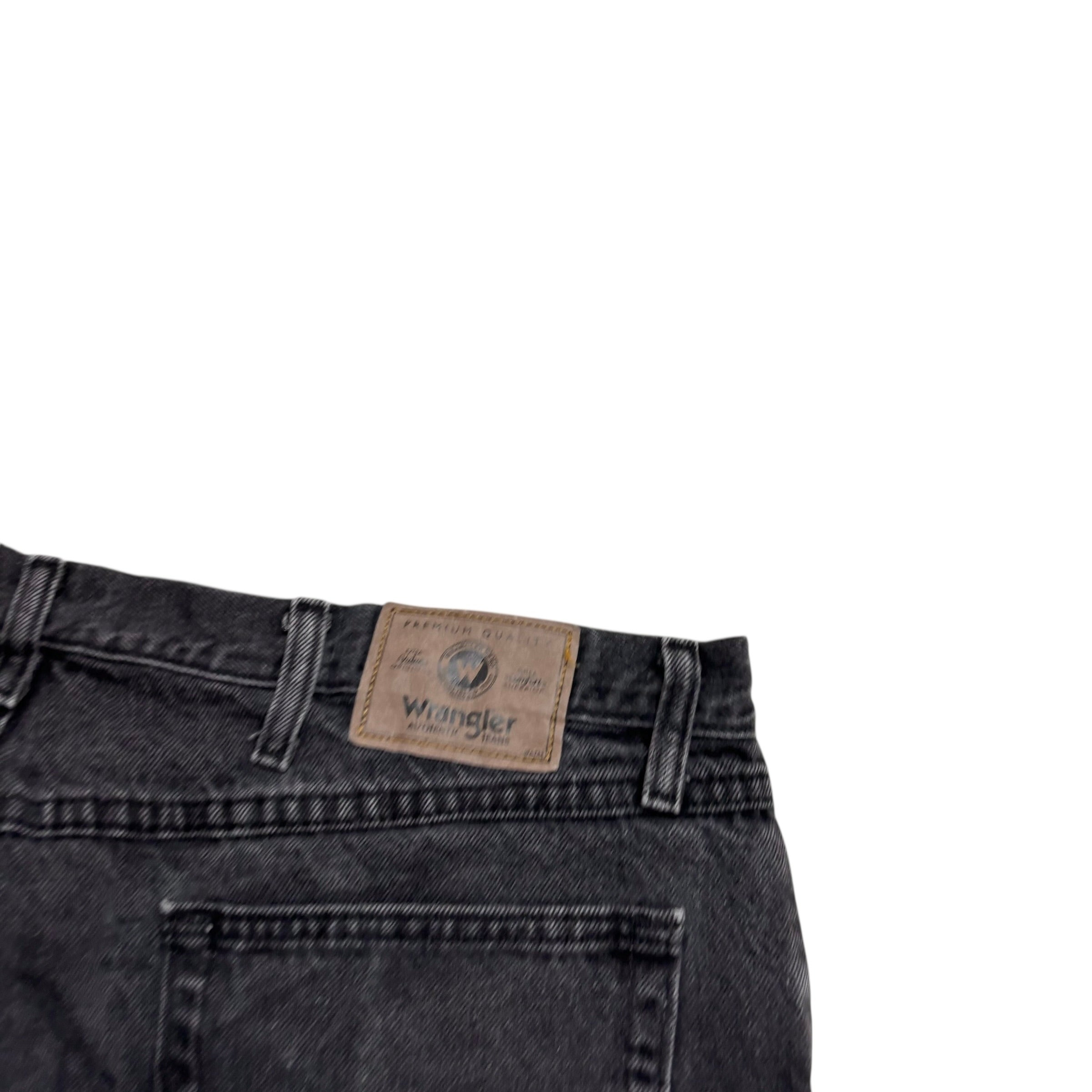 Wrangler Jeans W40 L30 Mens Black Baggy Relaxed Straight Fit Vintage Denim