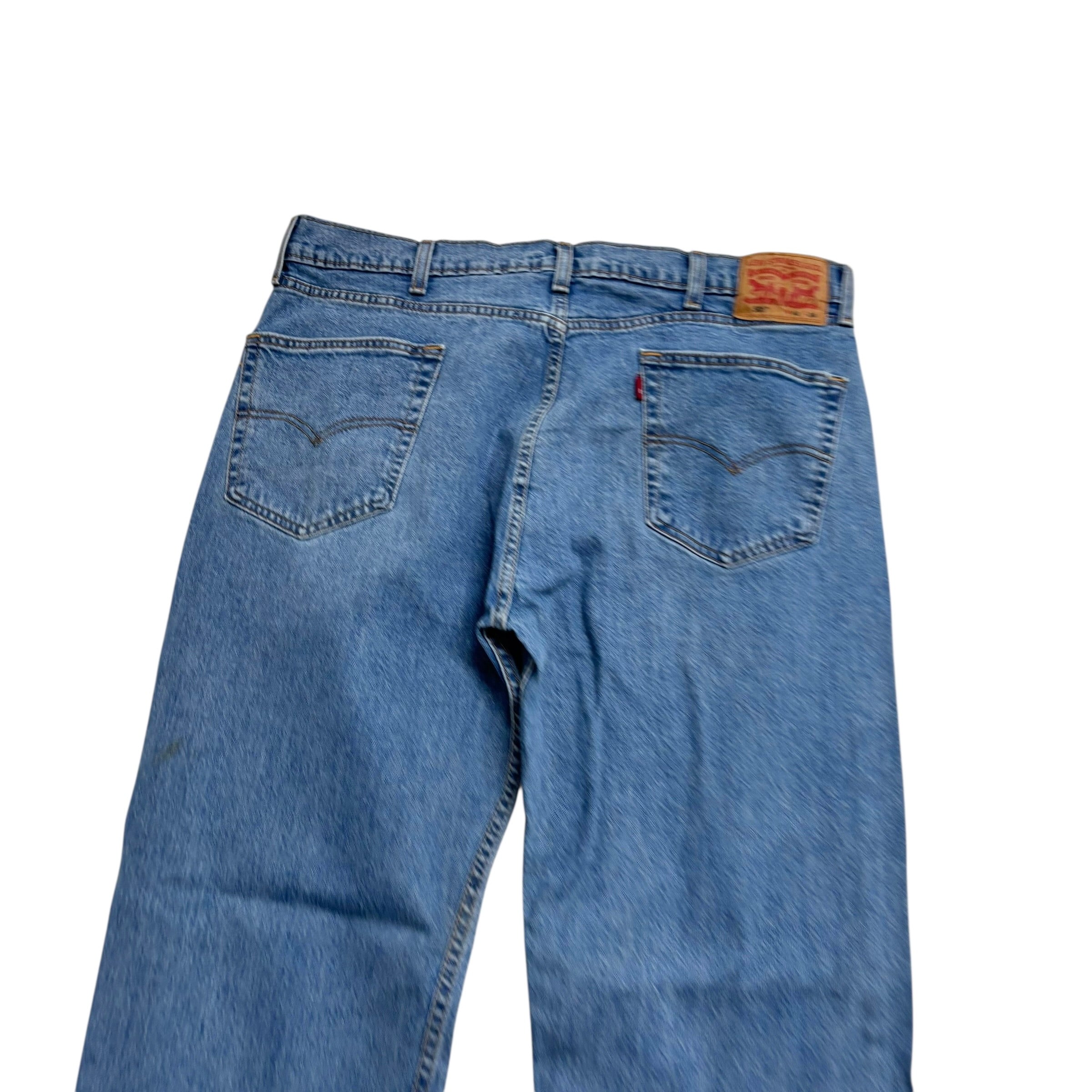 Levis 505 Jeans W38 L34 Mens Light Blue Regular Straight Fit Stretch Denim