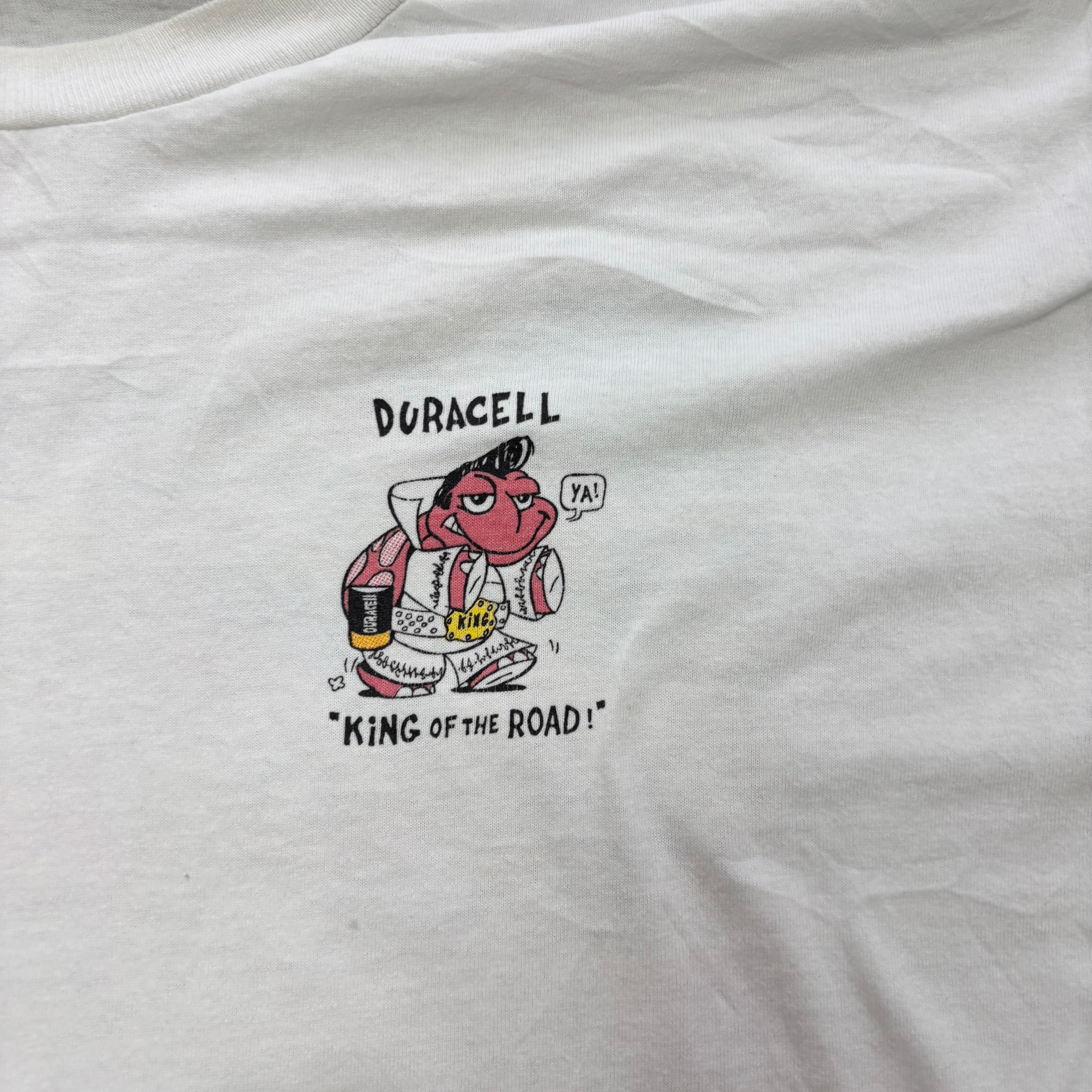 Vintage T Shirt Mens Medium White Single Stitch Graphic Print 90s (F)