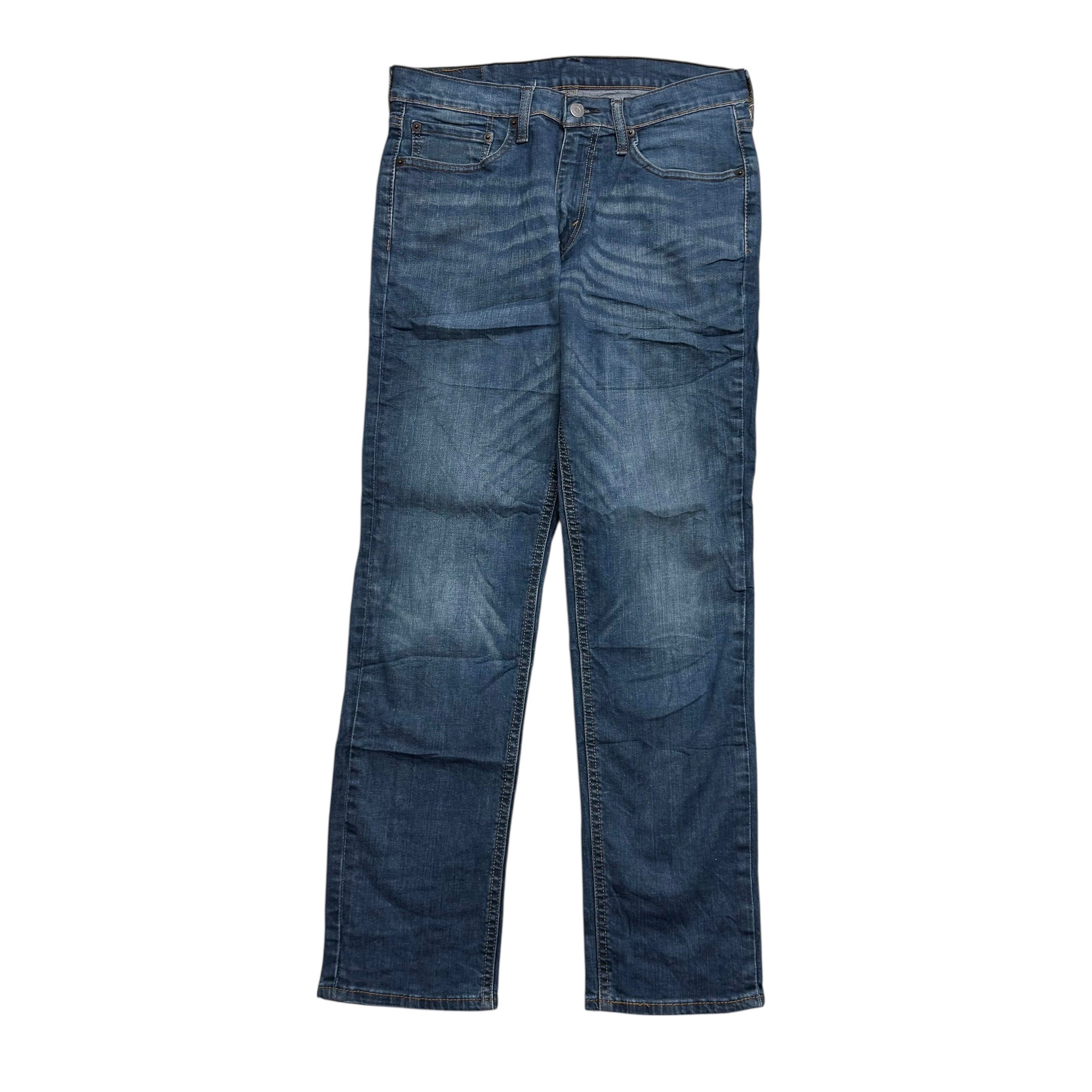 Levis 541 Jeans W31 L31 Mens Dark Blue Athletic Tapered Fit Stretch Denim (E)