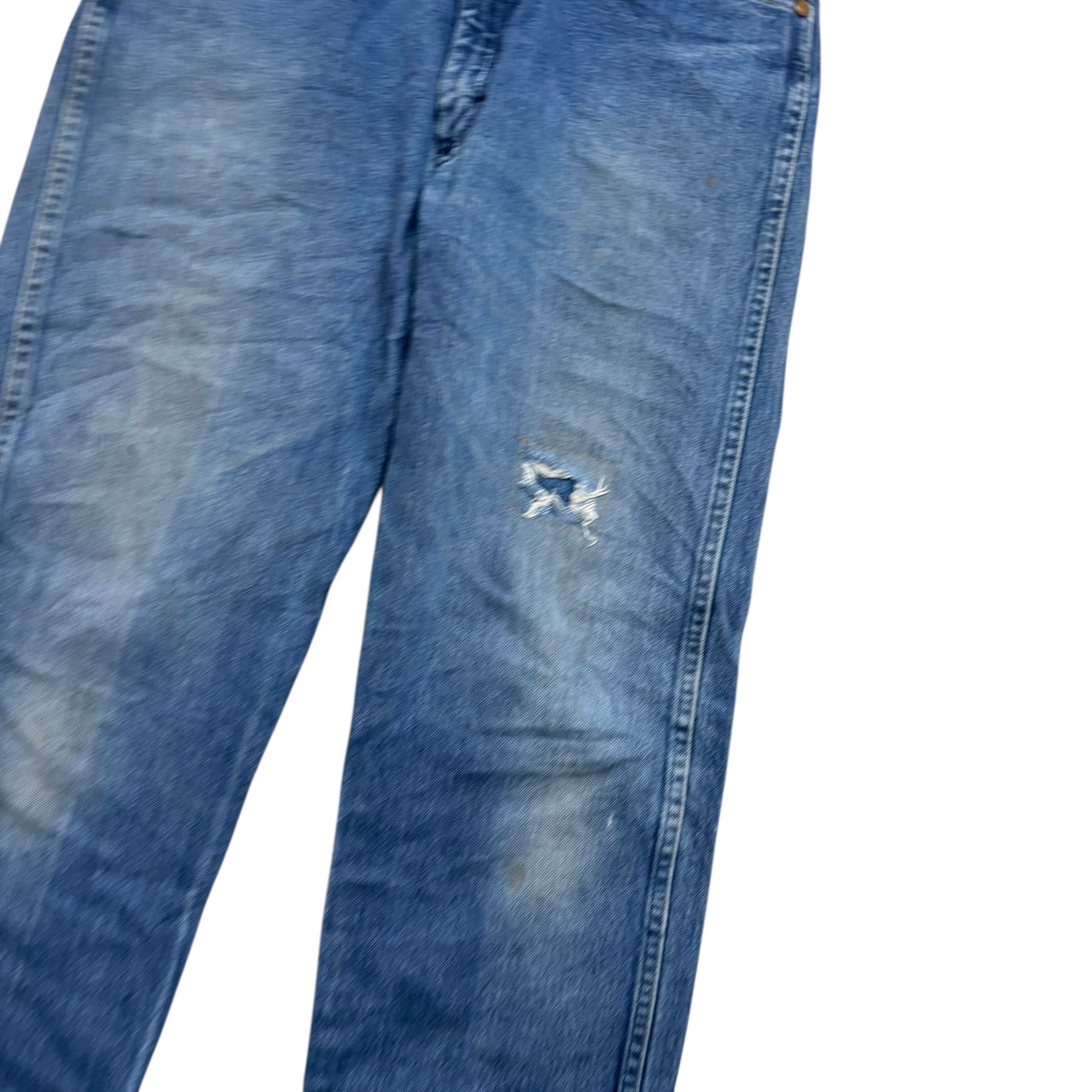 Wrangler Jeans Cowboy Cut W34 L35 Mens Mid Blue 13MWZ Original Fit Denim (F)