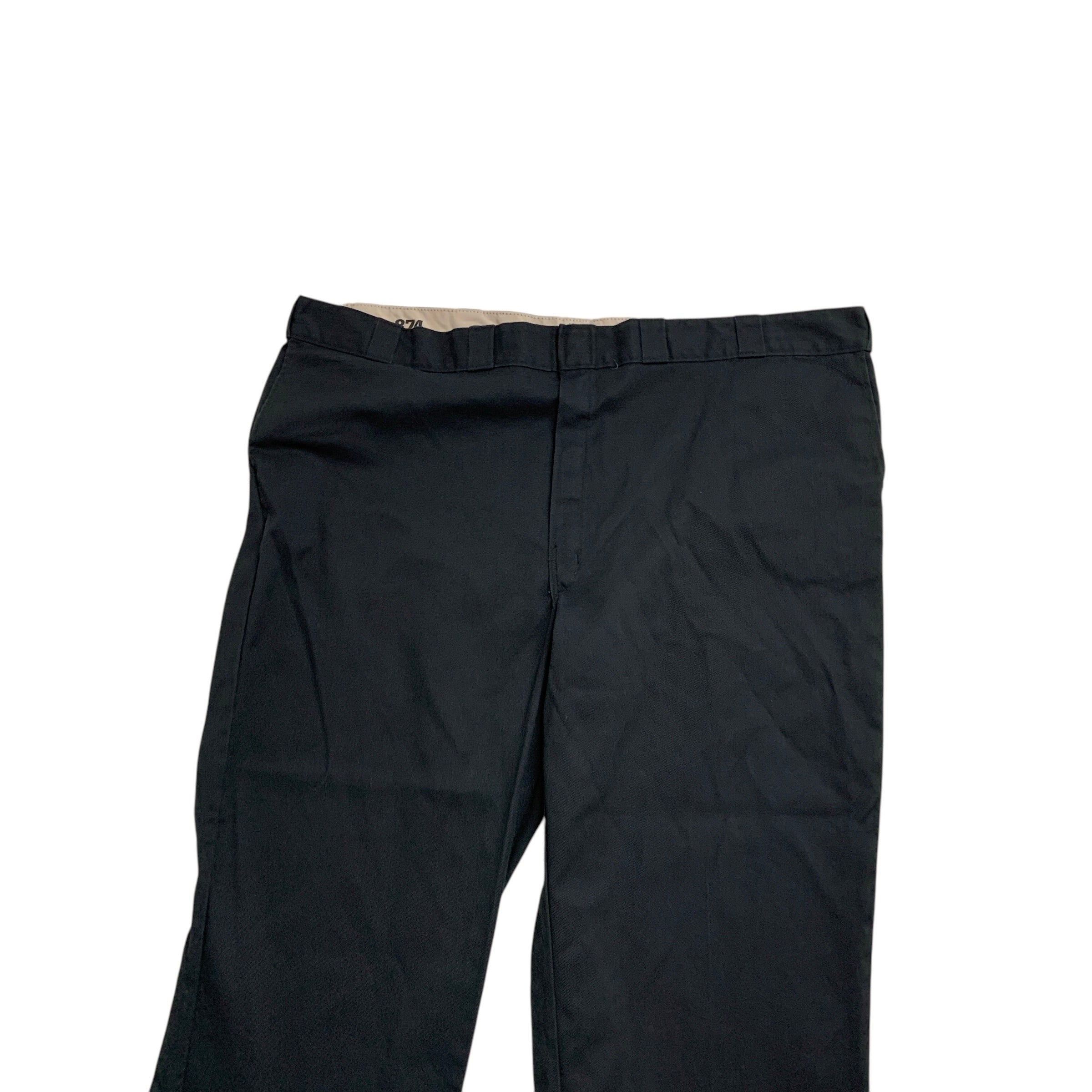 Dickies 874 Trousers W50 L32 Mens Black Pants Original Straight Fit Workwear