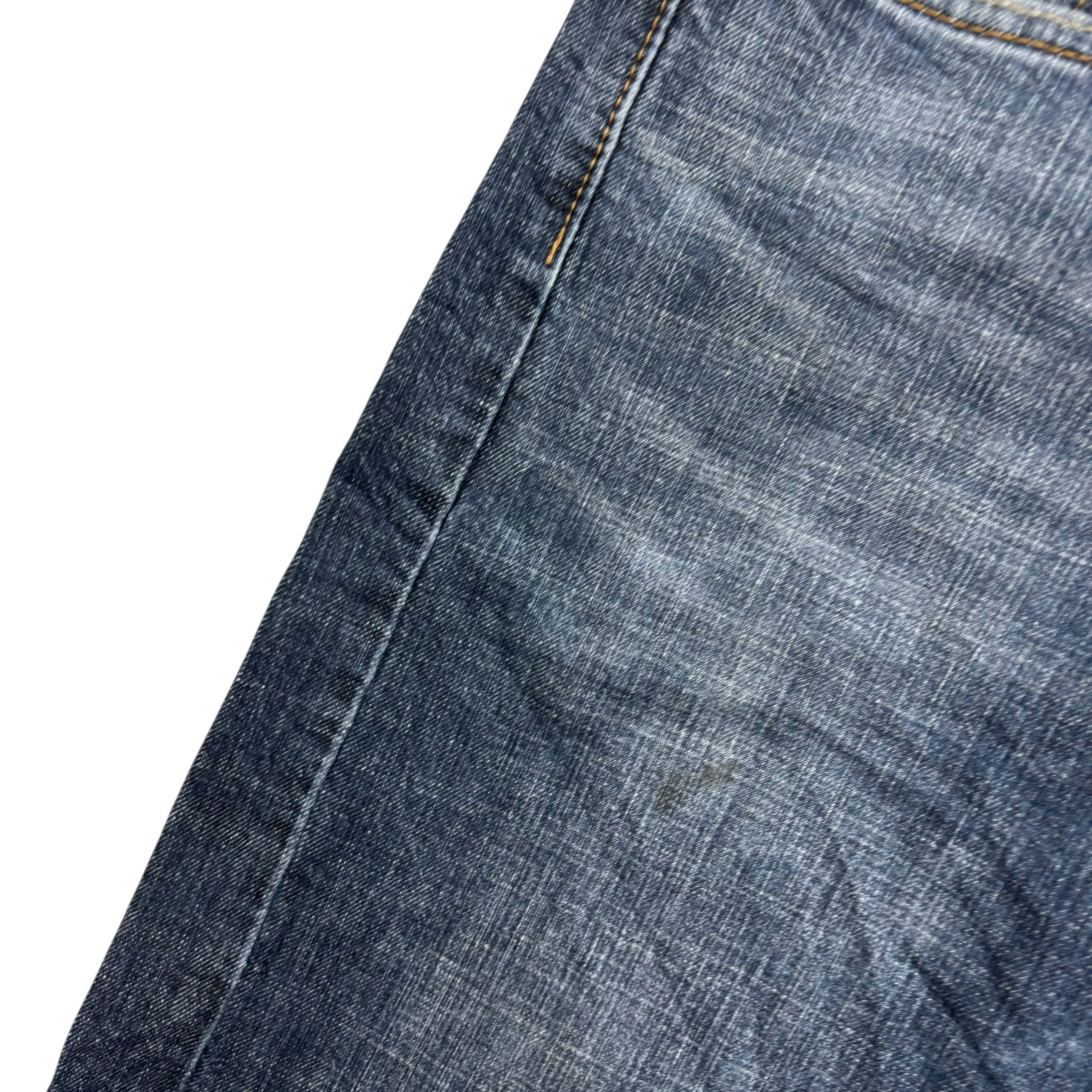 Levis Signature Jeans W32 L32 Mens Dark Blue Slim Straight Fit Stretch