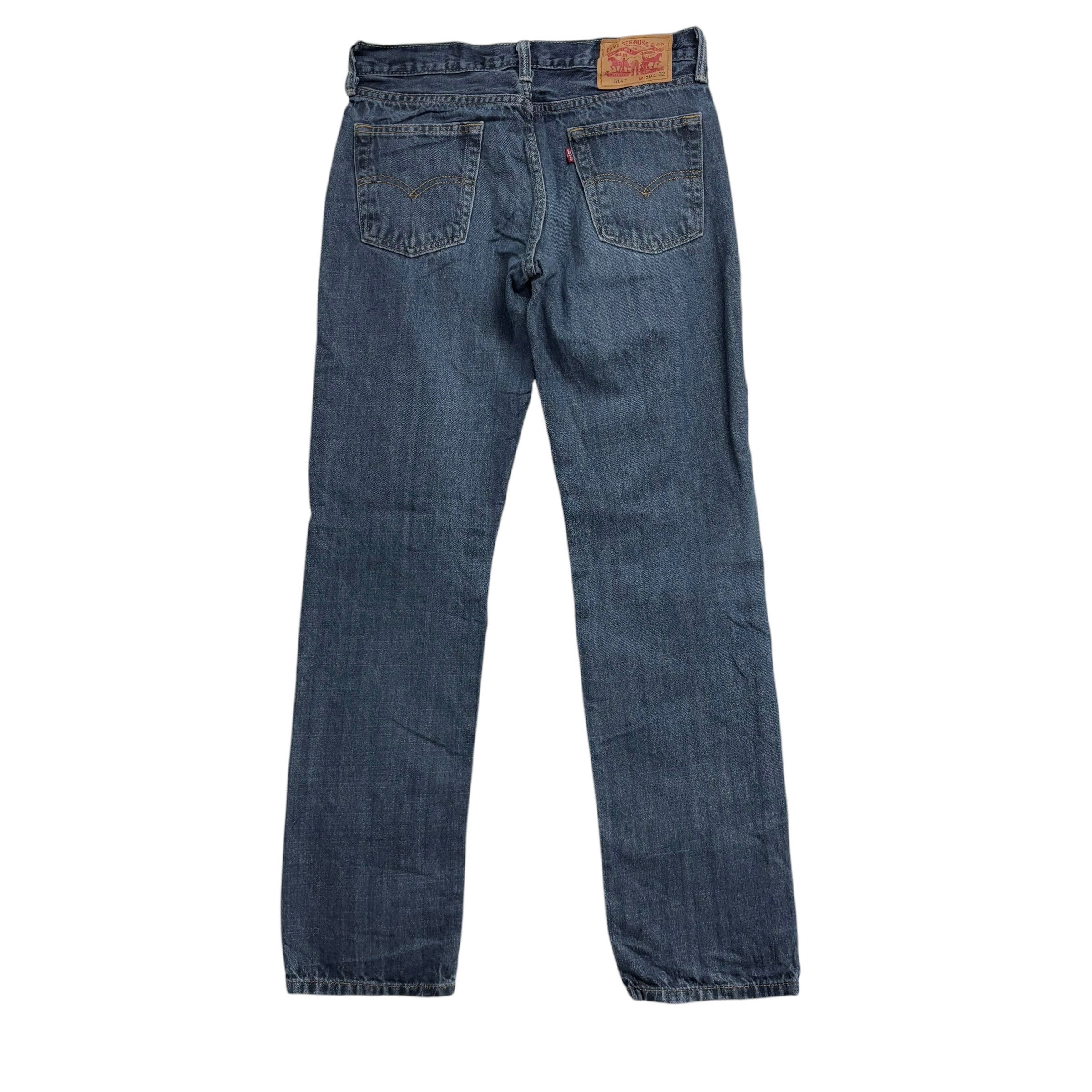 Levis 514 Jeans W29 L32 Mens Mid Blue Regular Straight Fit Denim