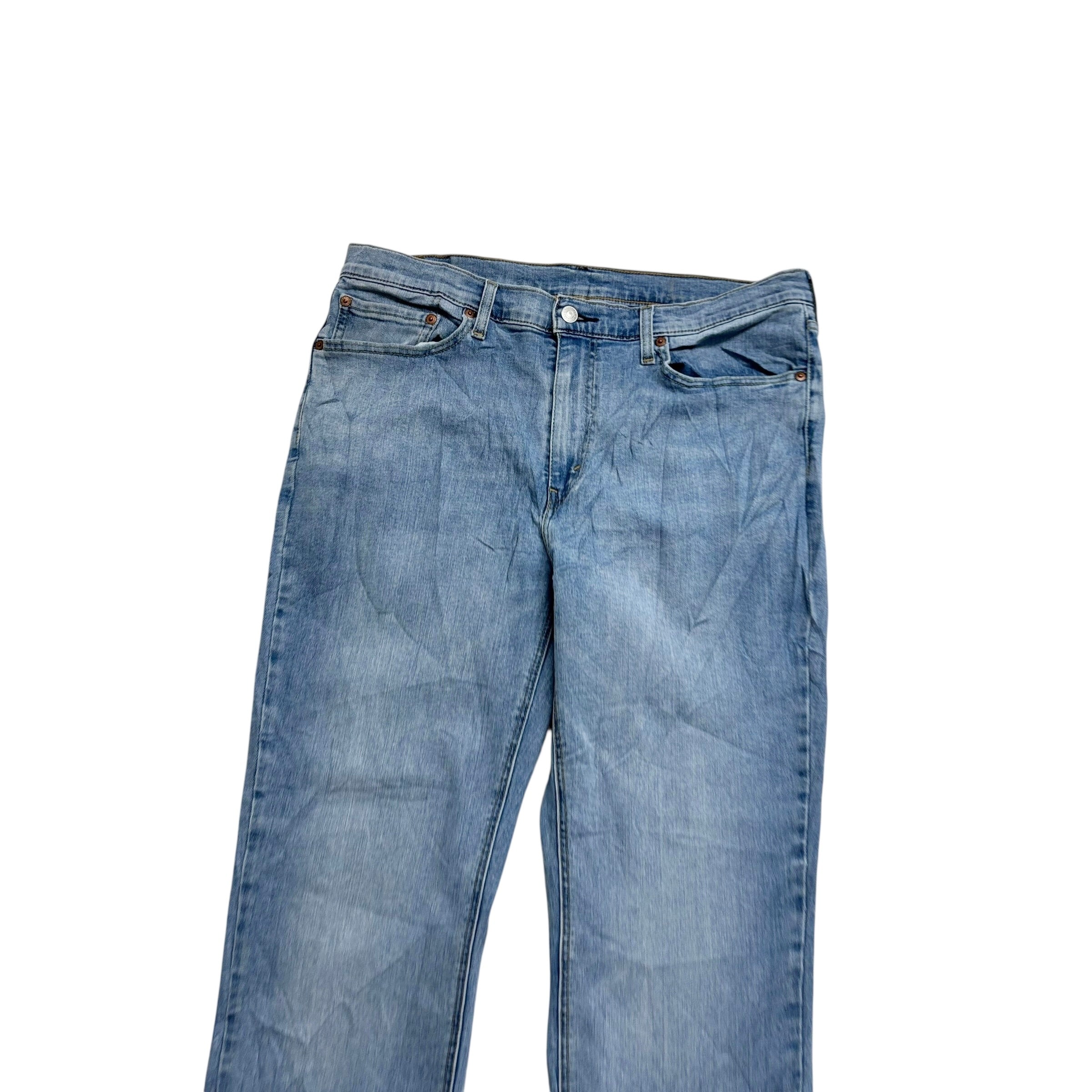 Levis 541 Jeans W36 L32 Mens Light Blue Athletic Tapered Fit Stretch Denim (E)