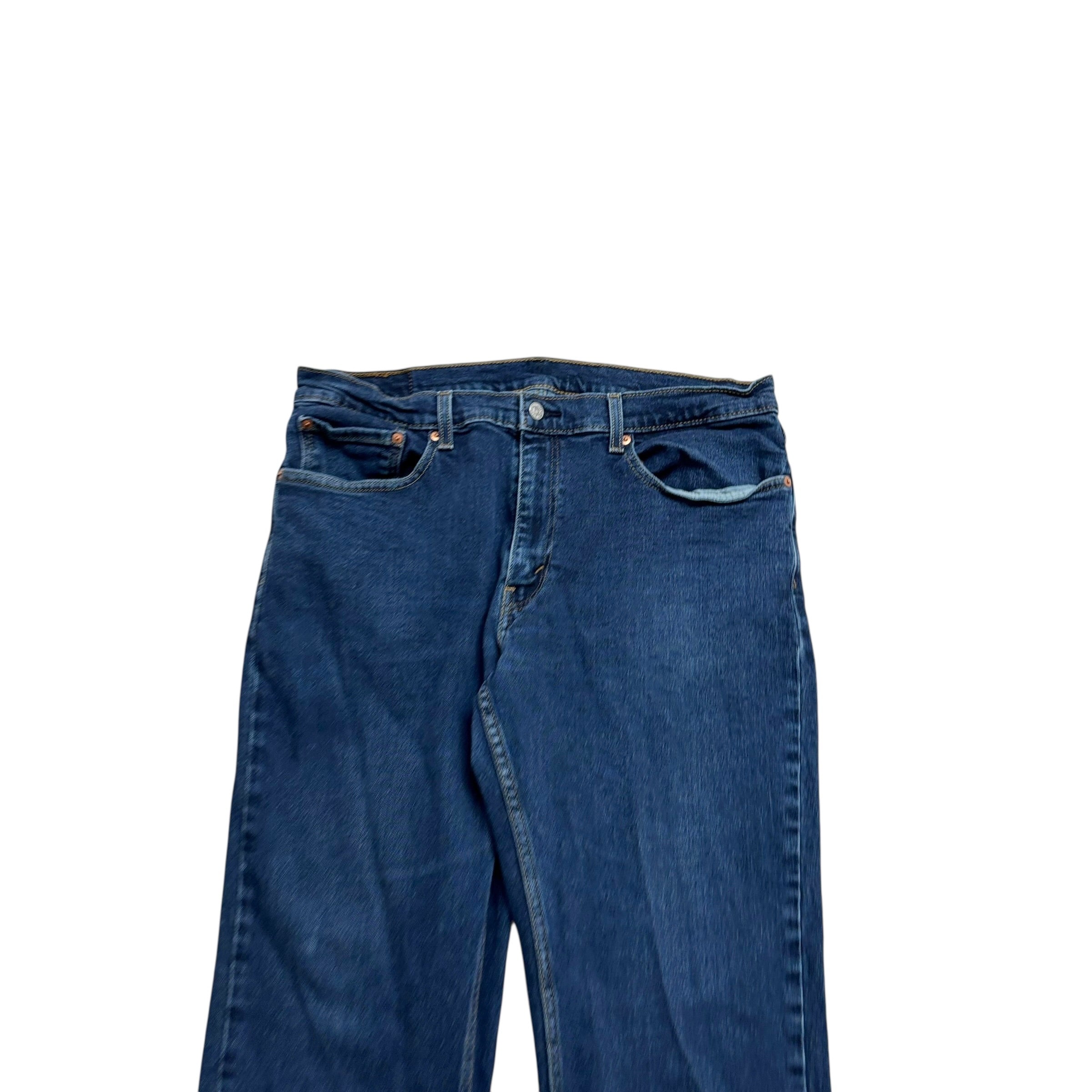 Levis 559 Jeans W36 L30 Mens Dark Blue Relaxed Straight Fit Stretch Denim (E)