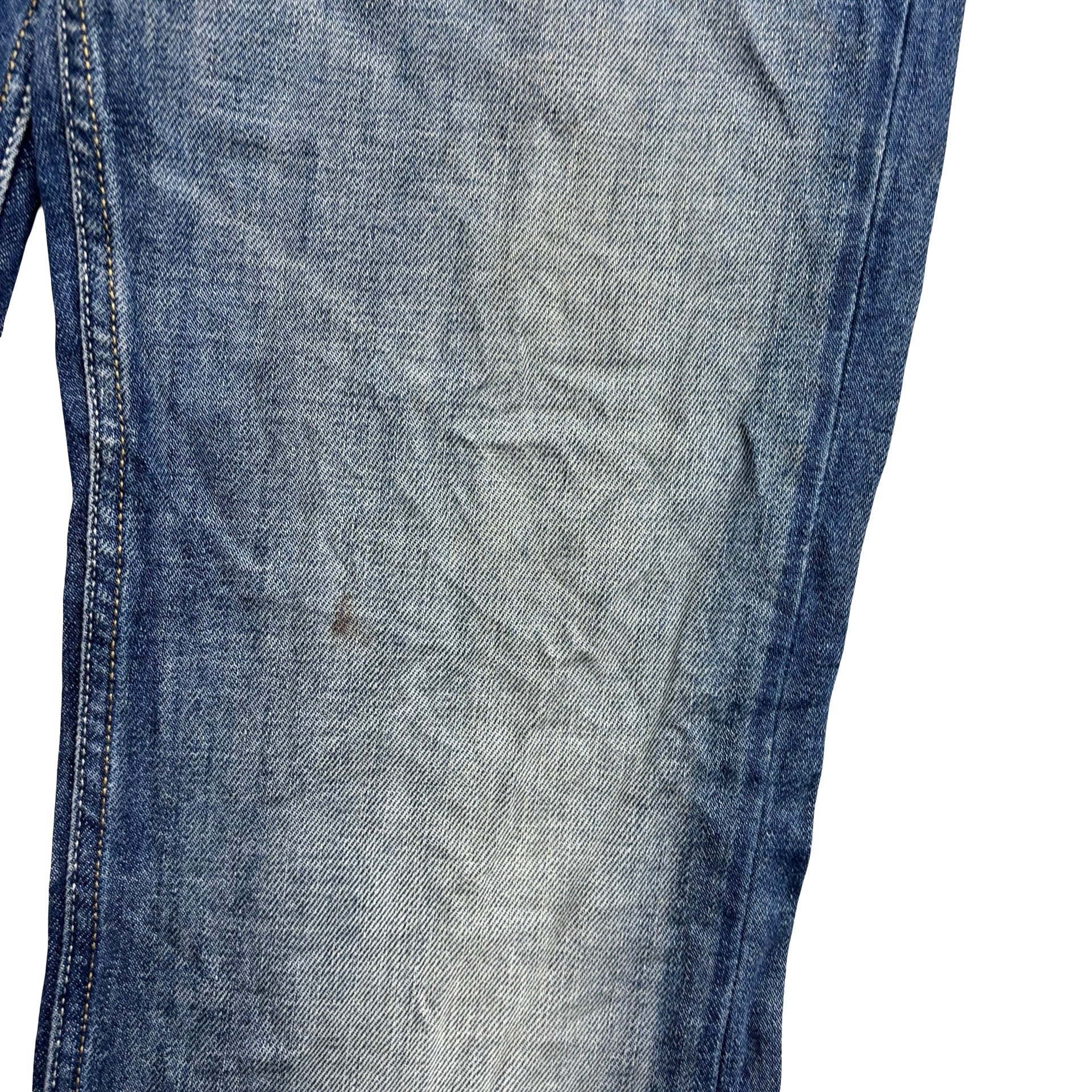 Diesel Larkee Jeans W34 L32 Mens Mid Blue Regular Straight Fit Denim