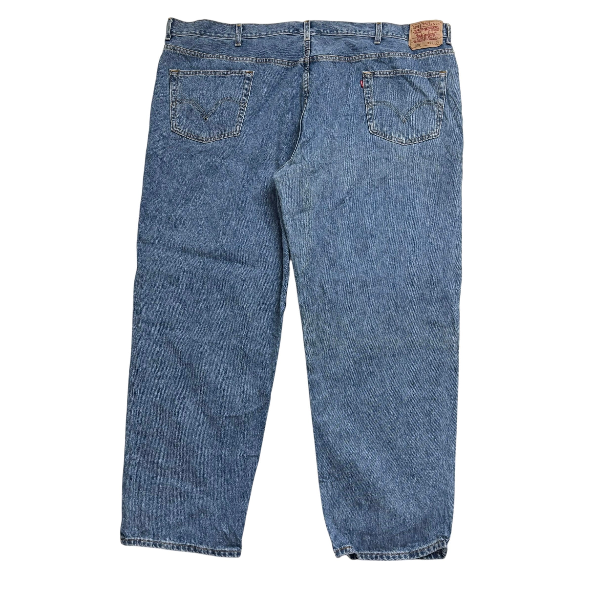 Levis 550 Jeans W54 L32 Mens Mid Blue Baggy Relaxed Straight Fit Vintage Denim