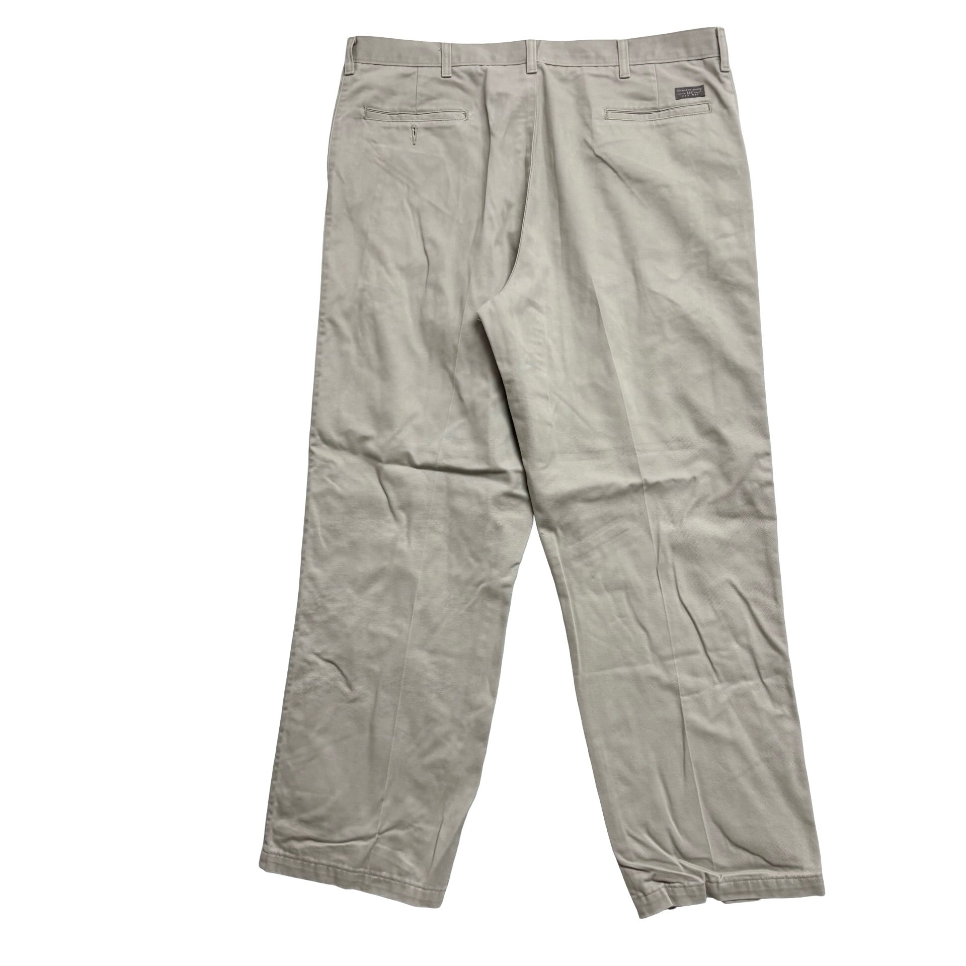 Lee Trousers W40 L32 Mens Beige Relaxed Straight Fit Vintage Pants