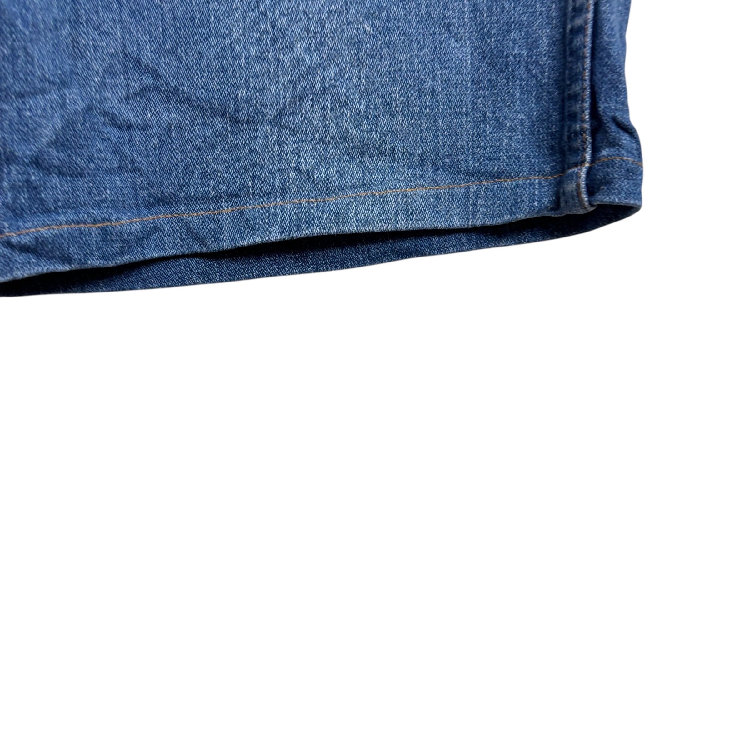 Wrangler Denim Shorts W30 Mens Mid Blue 7in Regular Fit Vintage