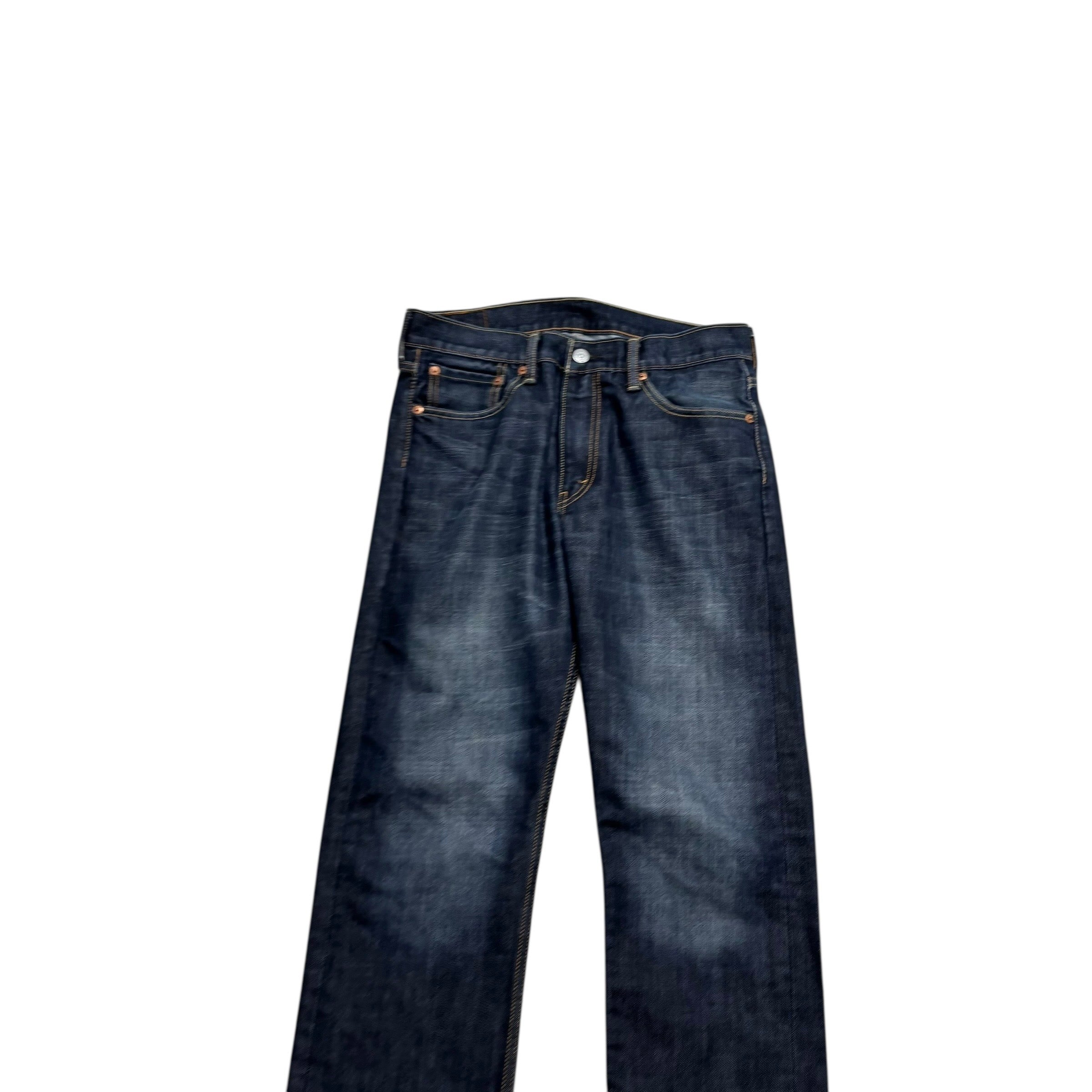 Levis 513 Jeans W31 L32 Mens Dark Blue Slim Straight Fit Denim (E)