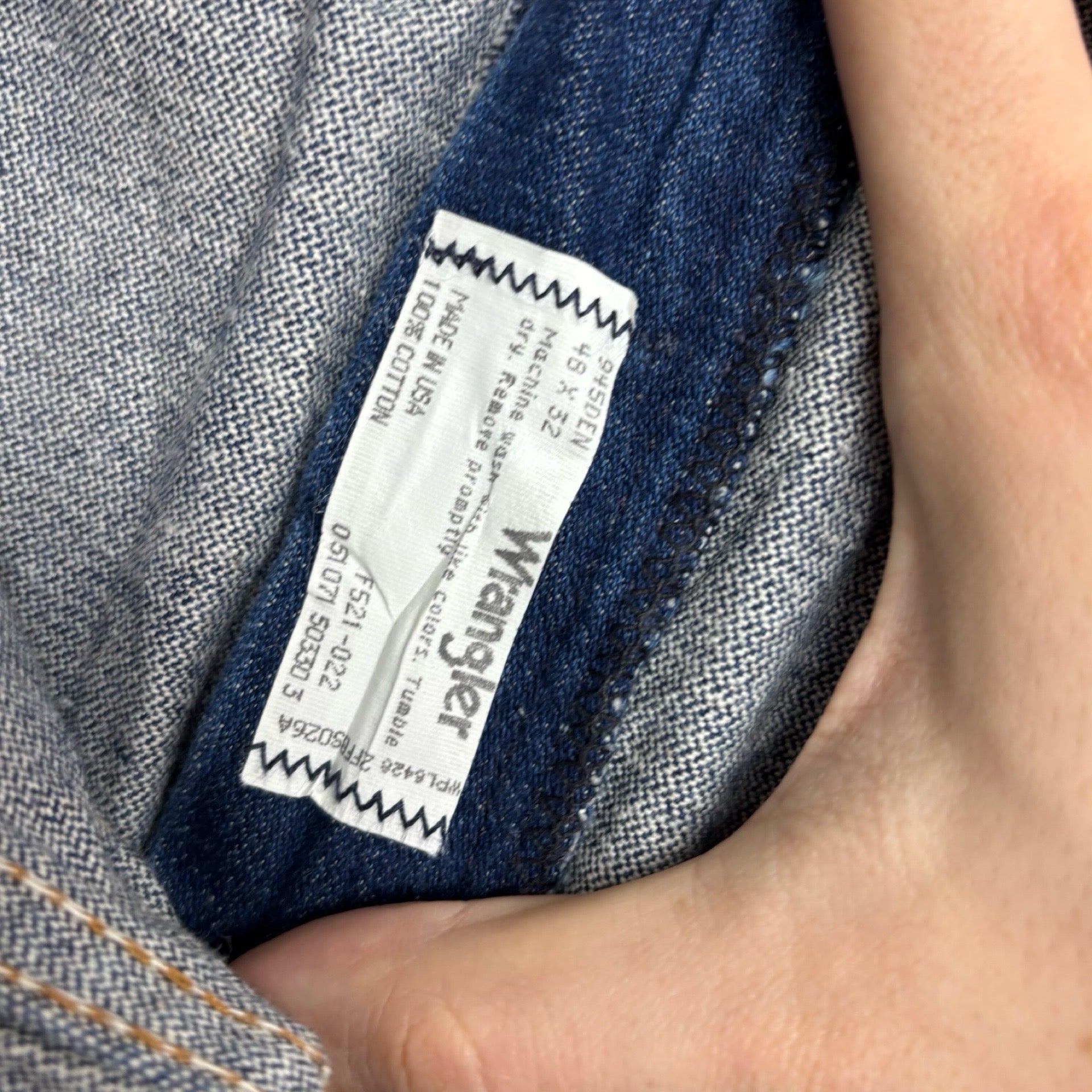 Wrangler Jeans Cowboy Cut W48 L32 Mens Blue 945 Bootcut Vintage Made In USA (E)
