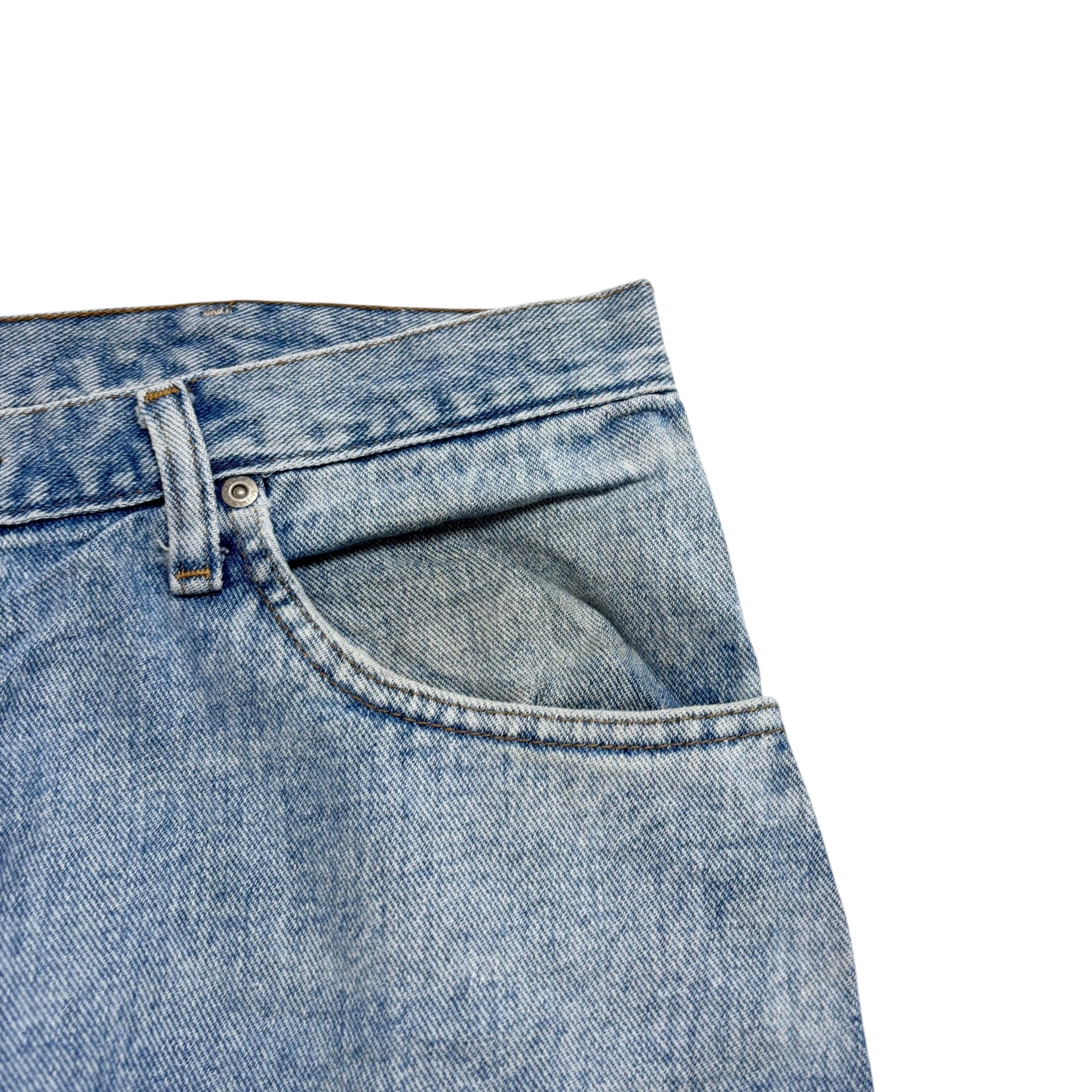 Wrangler Jeans W36 L30 Mens Light Blue Relaxed Straight Fit Denim