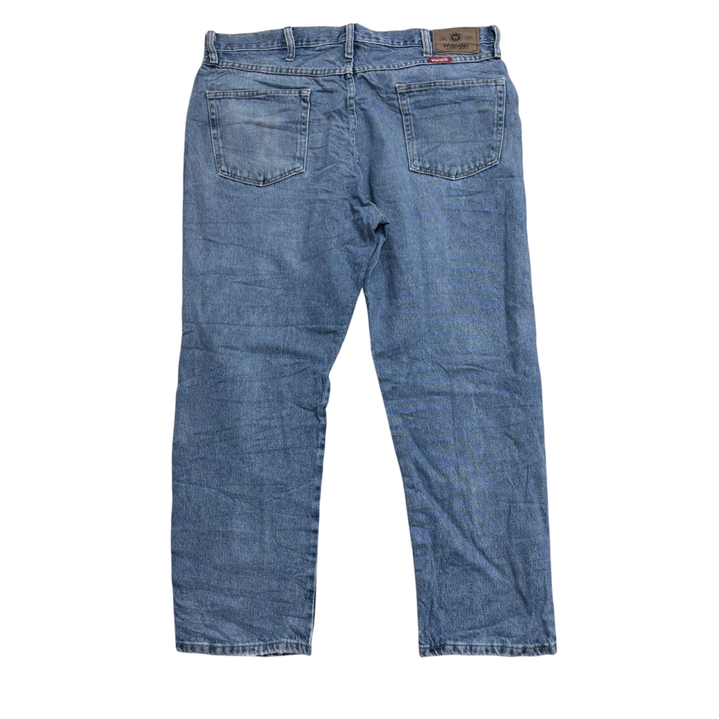 Wrangler Jeans W38 L29 Mens Light Blue Regular Straight Fit Denim