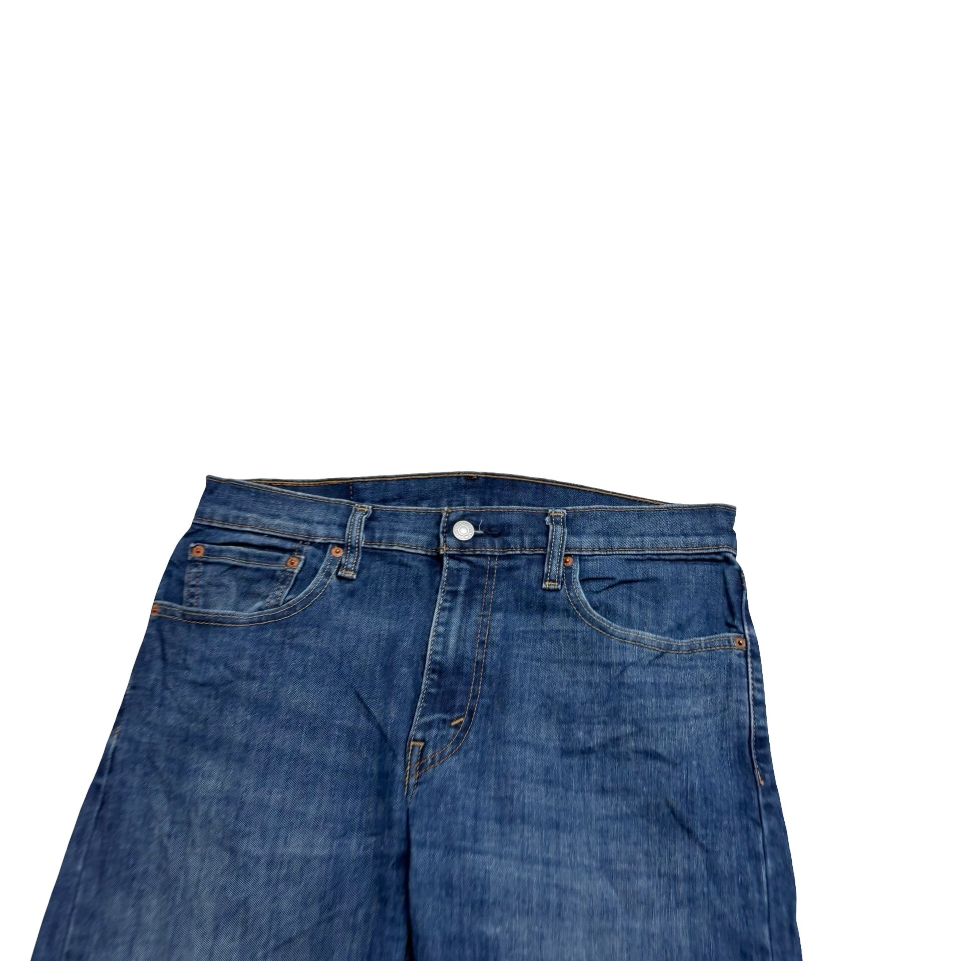 Levis 512 Jeans W33 L31 Mens Mid Blue Slim Tapered Fit Stretch Denim (E)