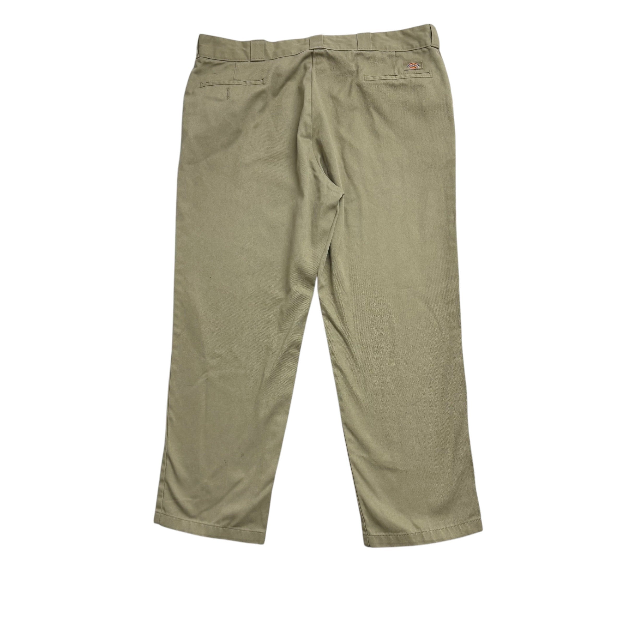 Dickies 874 Trousers W42 L30 Mens Beige Pants Original Straight Fit Workwear