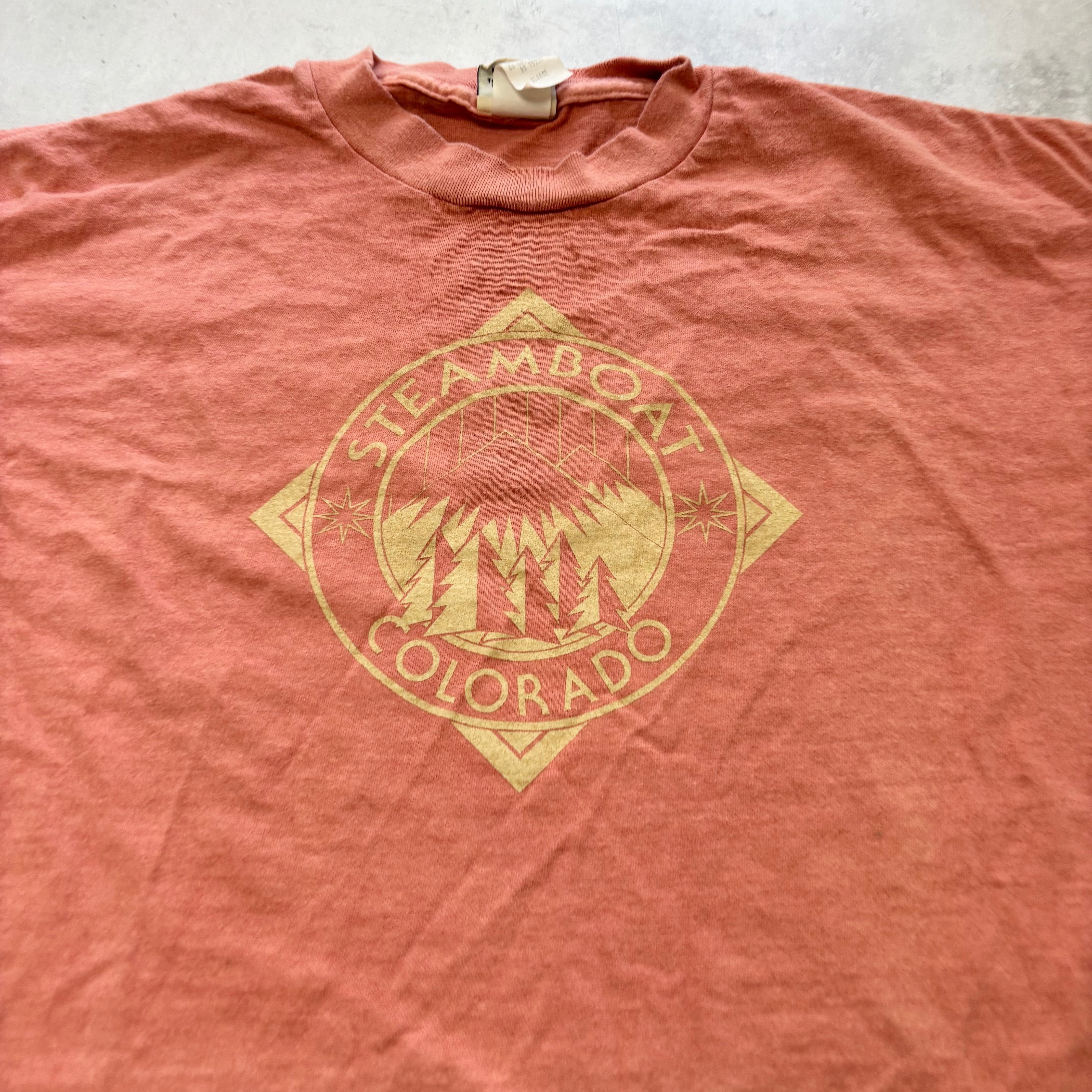 Vintage T Shirt Mens XL Pink Single Stitch Graphic Print 90s Tourist (E)