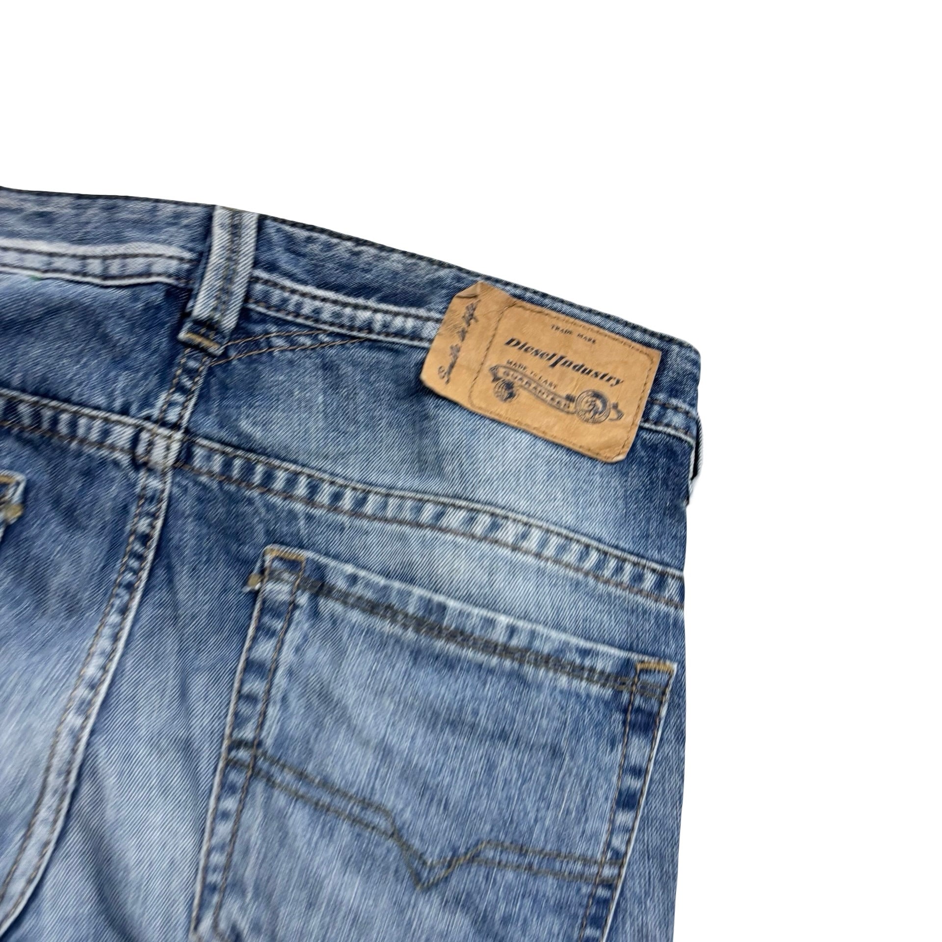 Diesel Thavar Jeans W30 L32 Mens Mid Blue Slim Skinny Fit Denim (E)