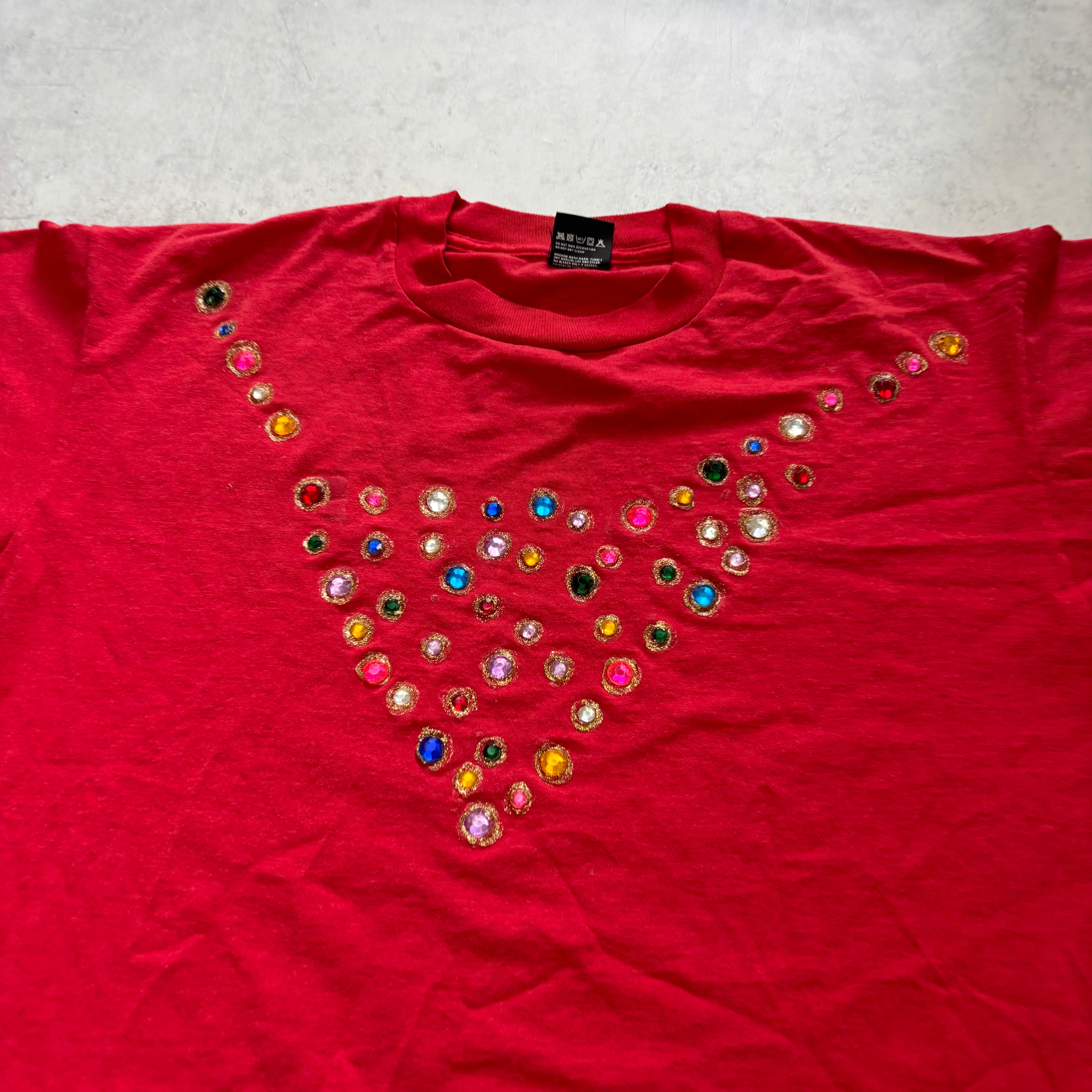 Vintage T Shirt Mens XL Red Single Stitch Graphic Print 90s USA (E)