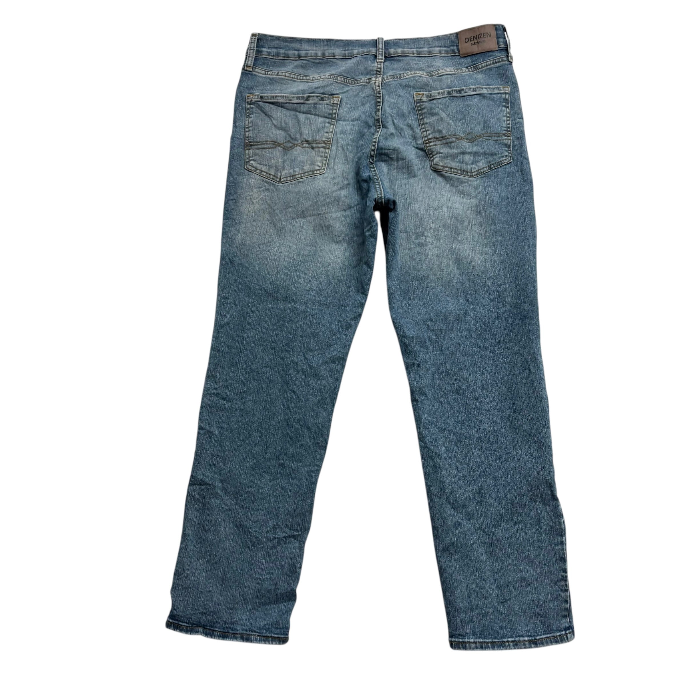 Levis Denizen Jeans W36 L31 Mens Blue Athletic Fit Stretch Denim (E)