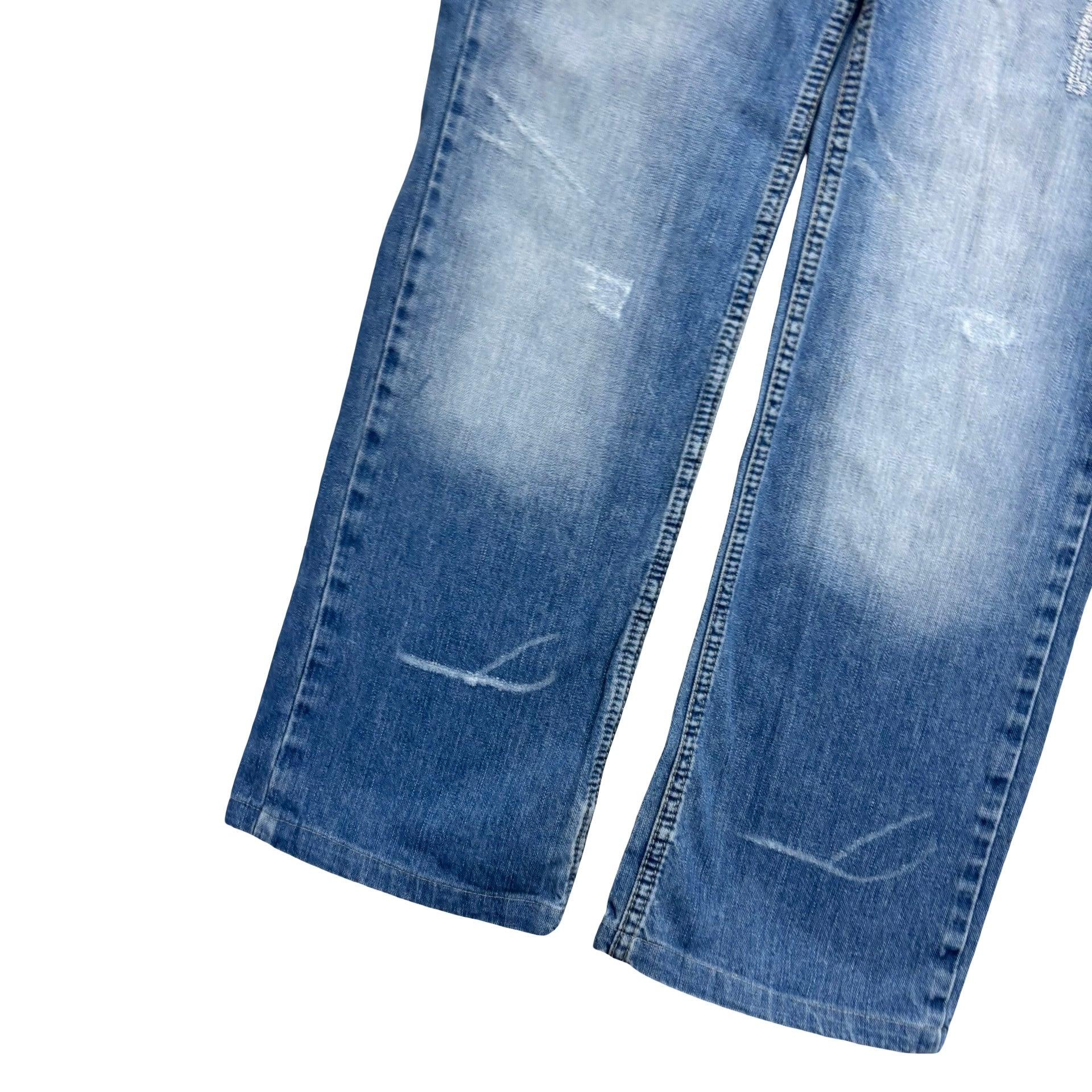 Diesel Y2K Bootcut Jeans W32 L30 Mens Light Blue Regular Fit Vintage Denim