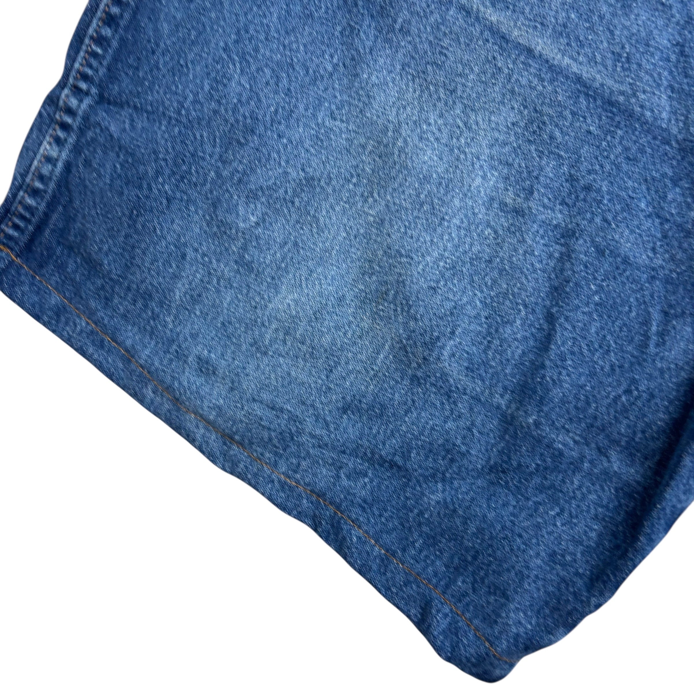 Wrangler Denim Shorts W46 Mens Mid Blue 8in Regular Fit