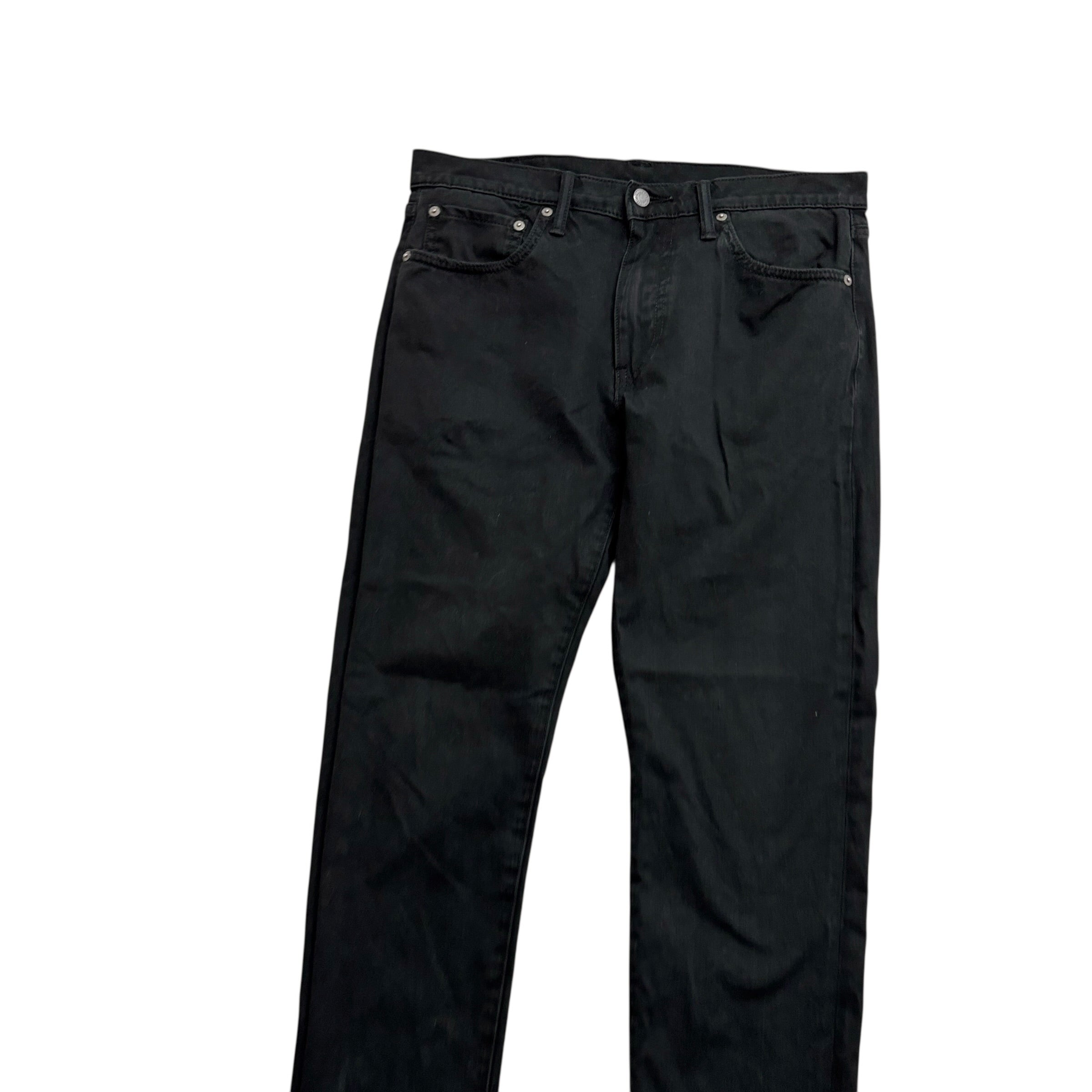 Levis 512 Trousers W32 L30 Mens Black Slim Tapered Fit Stretch Pants (E)