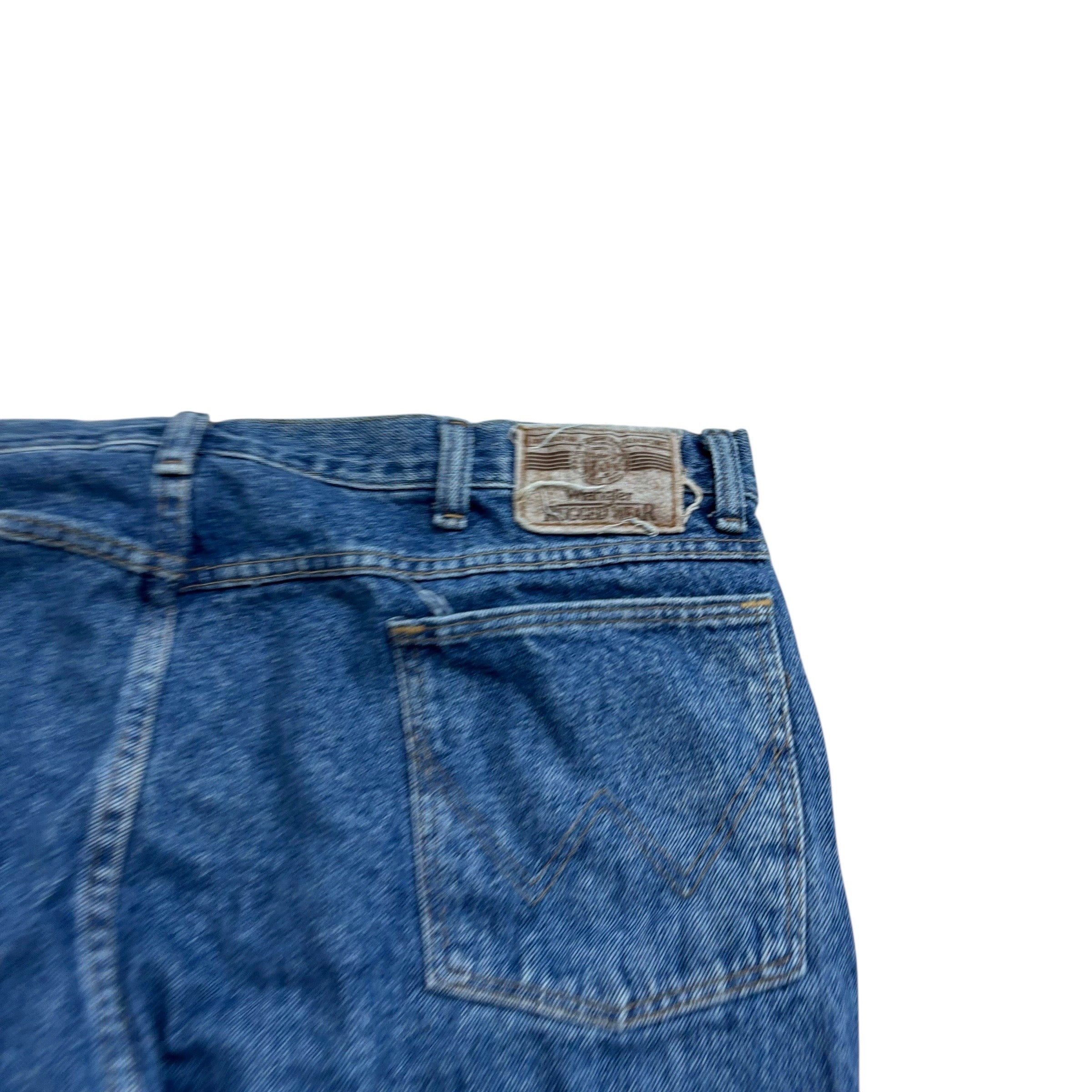 Wrangler Jeans W40 L34 Mens Mid Blue Regular Tapered USA Made Vintage