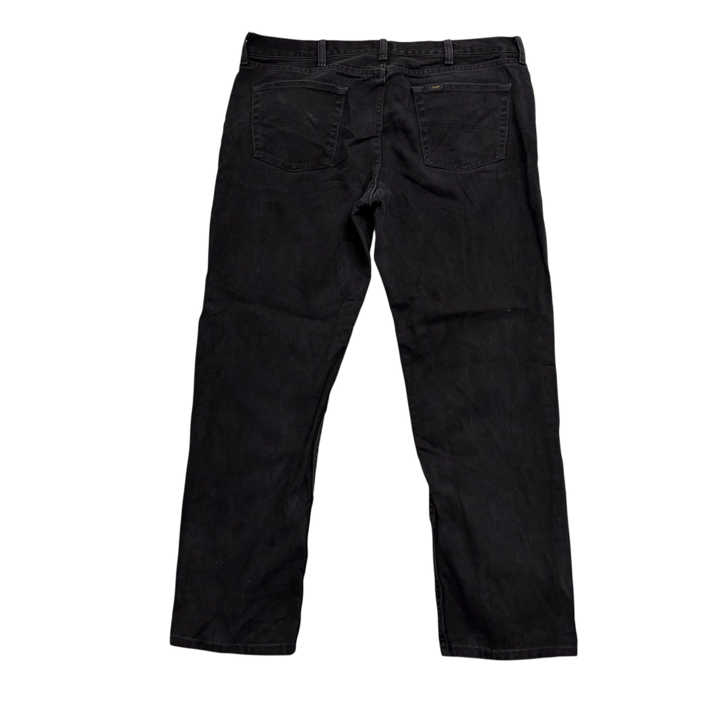 Wrangler Jeans W40 L32 Mens Black Regular Straight Fit Denim (F)
