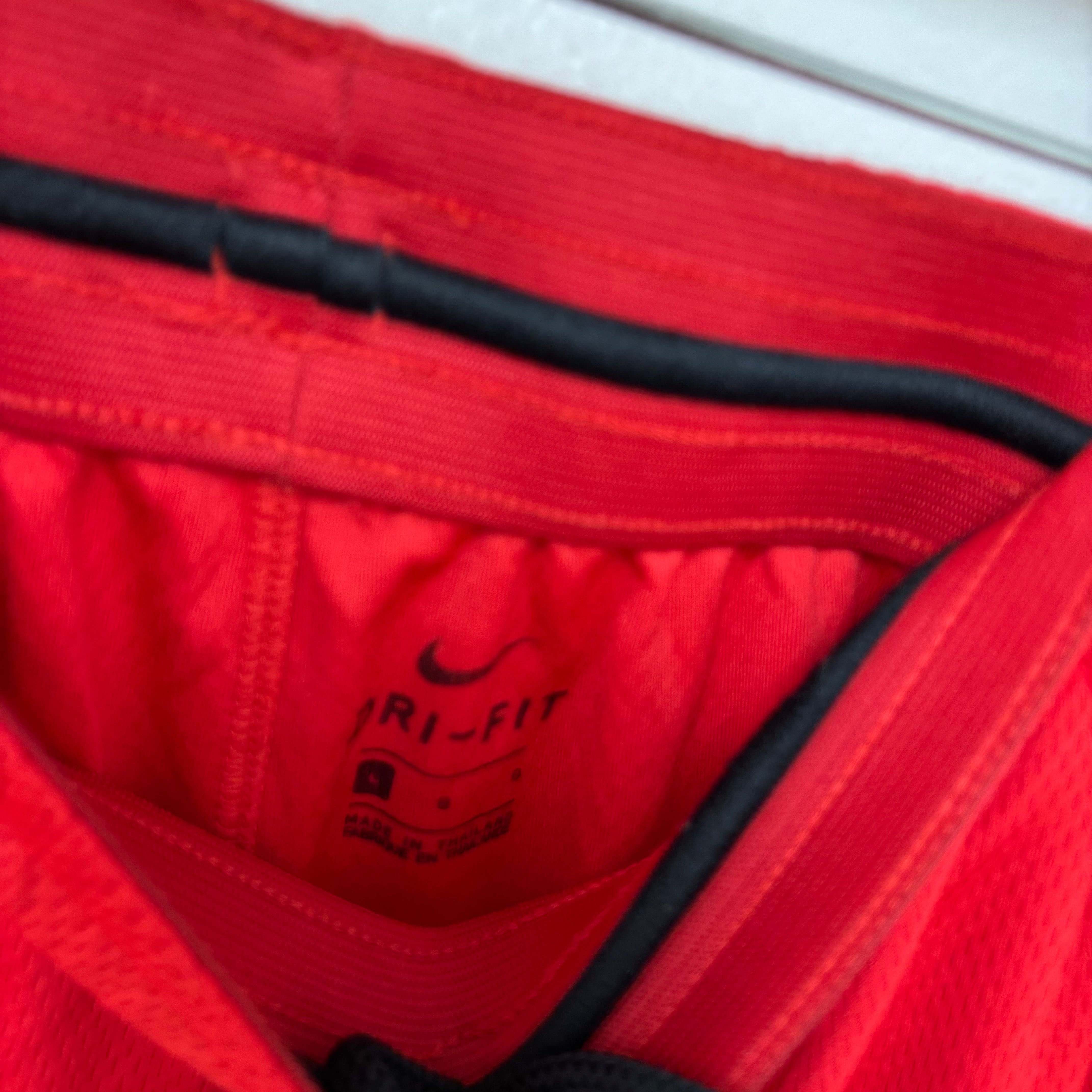 Nike Shorts Mens Large Red Dri Fit Running Sports Gym Athletic Pockets (E)