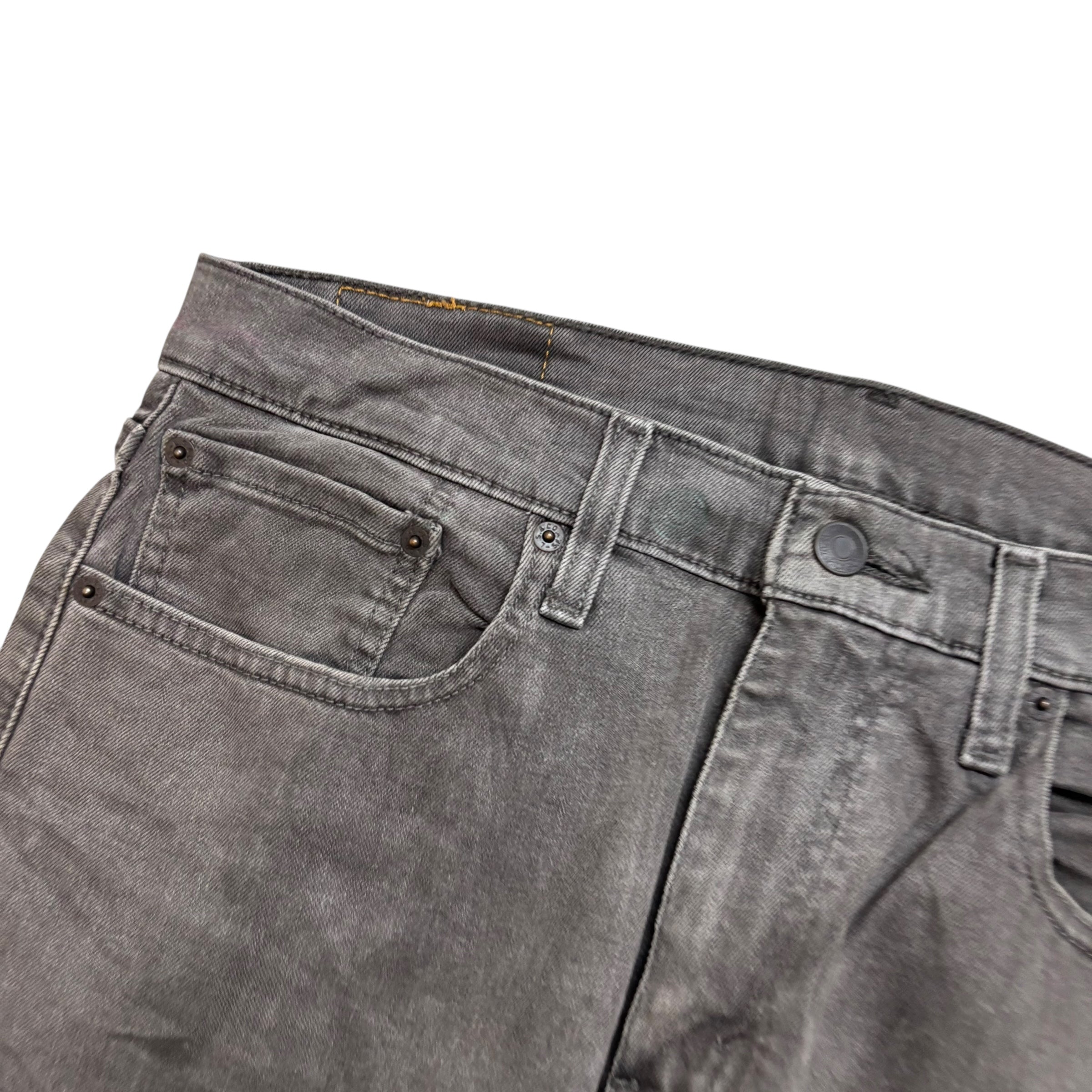 Levis 502 Jeans W33 L29 Mens Grey Regular Tapered Fit Stretch Denim