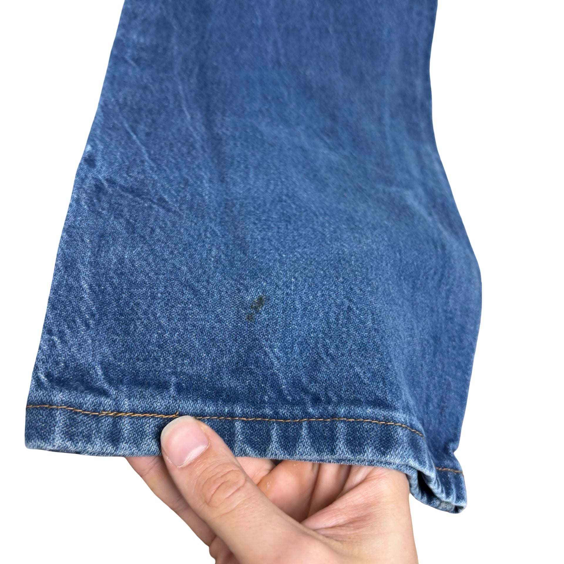 Wrangler Jeans Cowboy Cut W40 L32 Mens Mid Blue 13MWZ Original Fit Denim