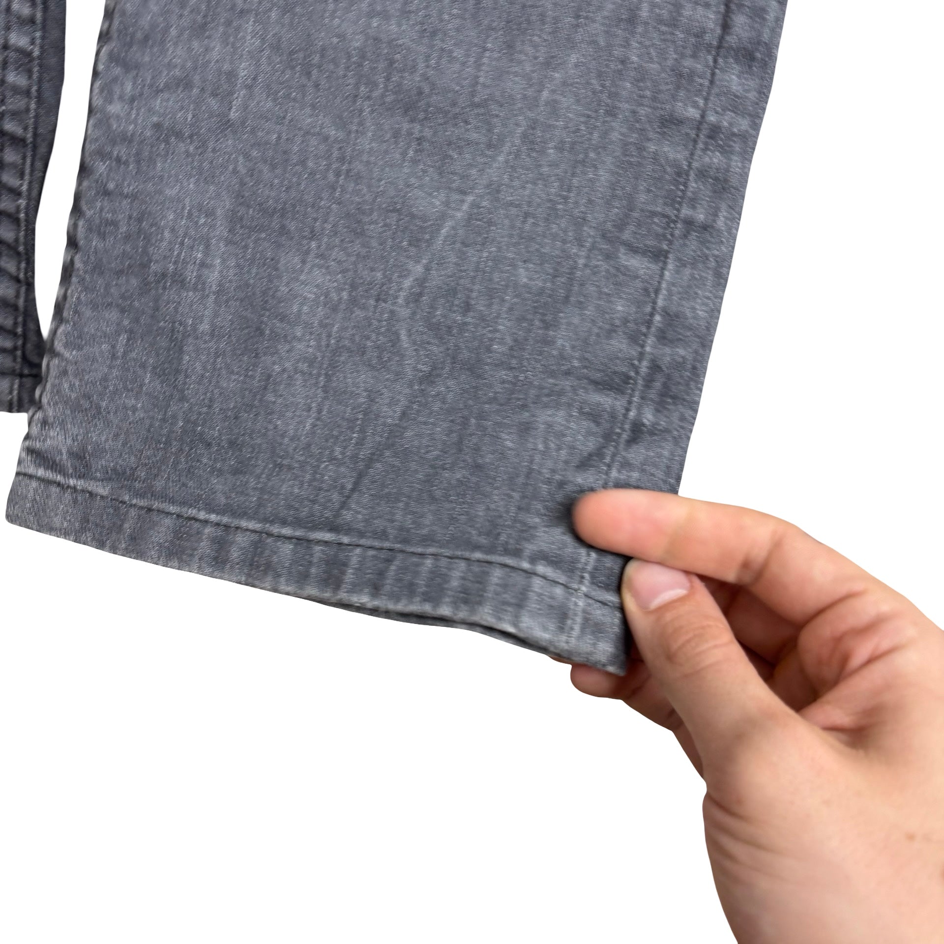 Levis 514 Jeans W32 L32 Mens Grey Regular Straight Fit Stretch Denim (E)