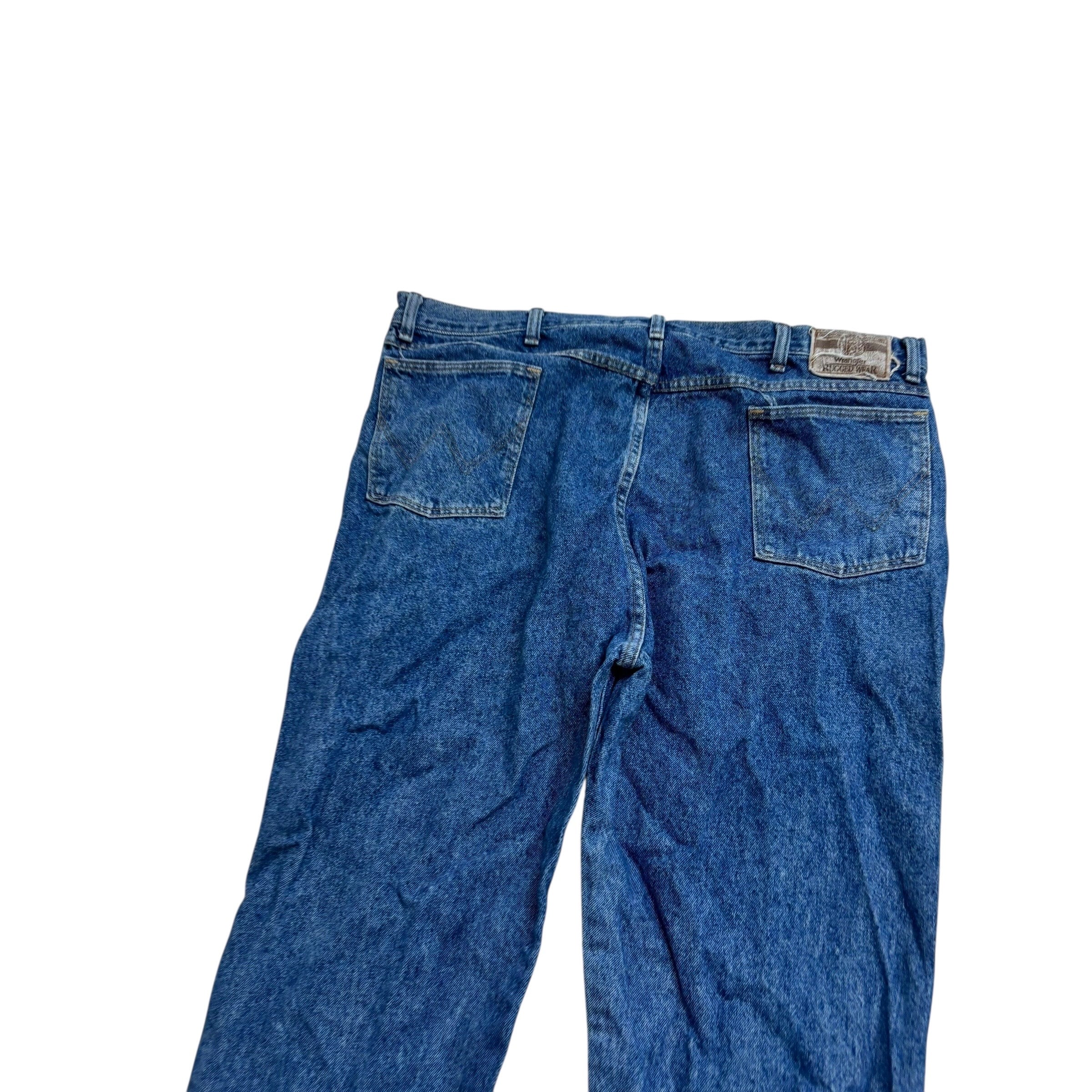 Wrangler Jeans W40 L34 Mens Mid Blue Regular Tapered USA Made Vintage