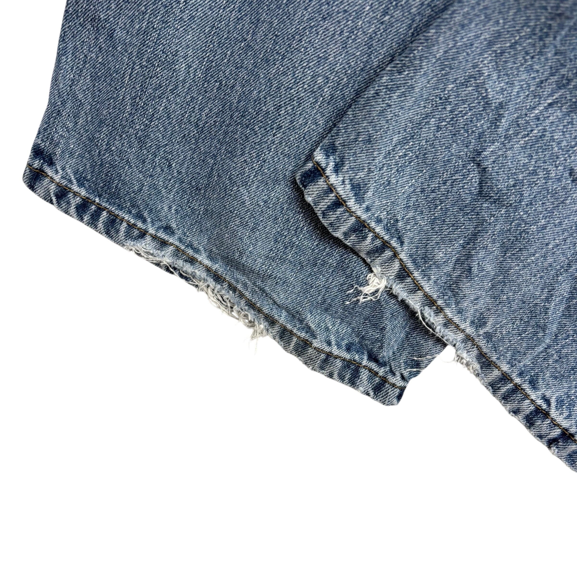Levis Signature Jeans W36 L32 Mens Mid Blue Relaxed Straight Fit Vintage (F)