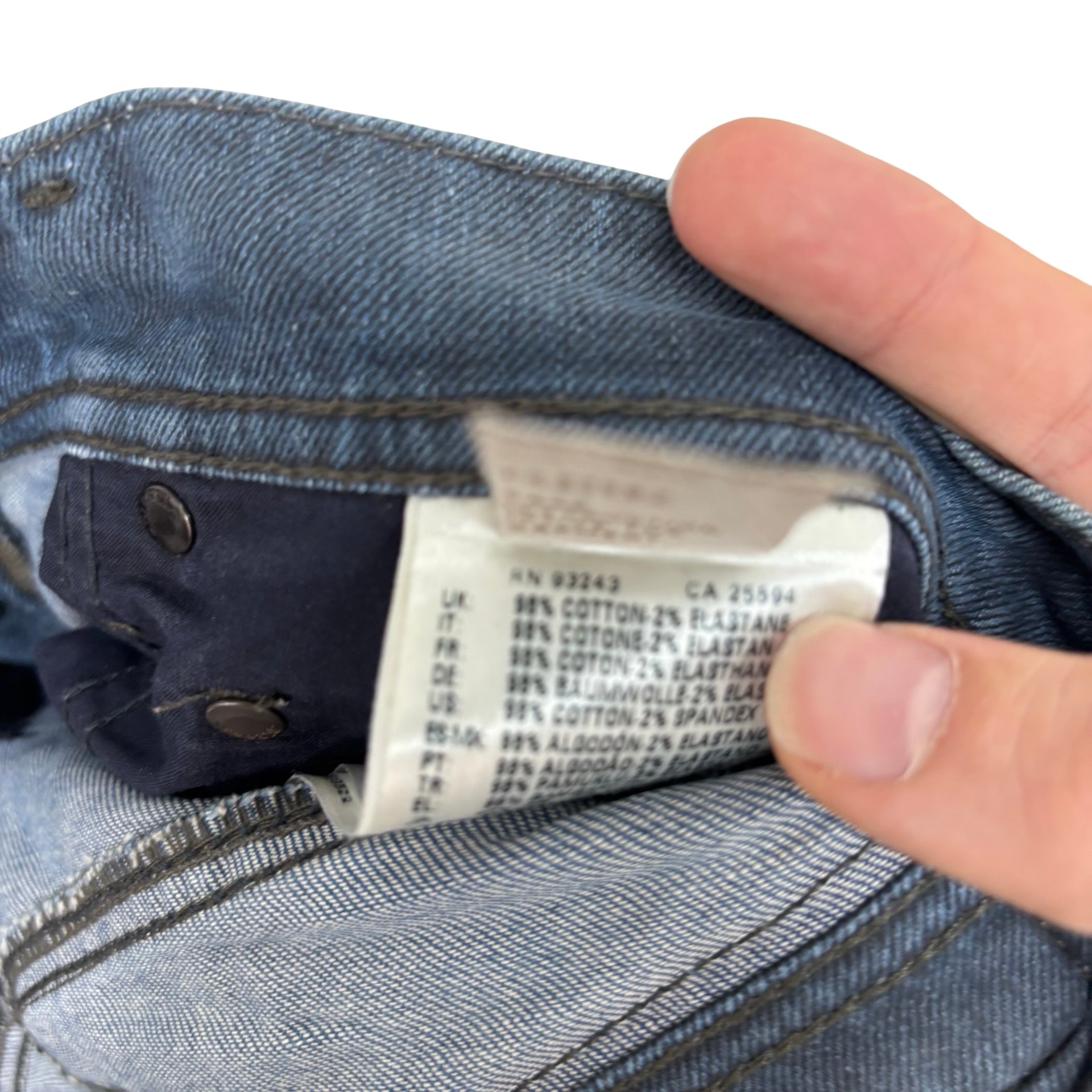 Diesel Tepphar Jeans W28 L32 Mens Navy Blue Slim Carrot Fit Stretch Waxed