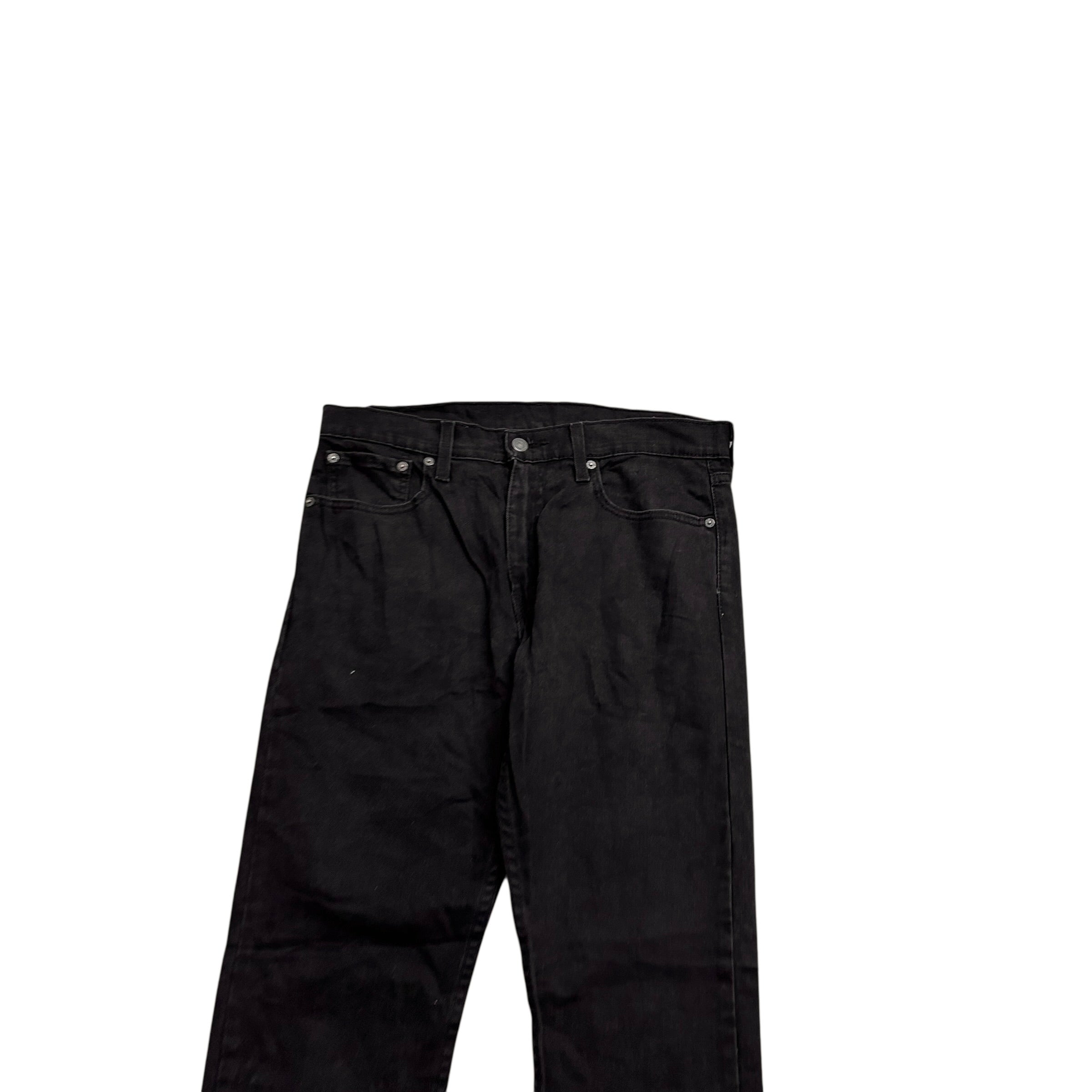 Levis 512 Jeans W32 L34 Mens Black Slim Tapered Fit Stretch Denim (E)