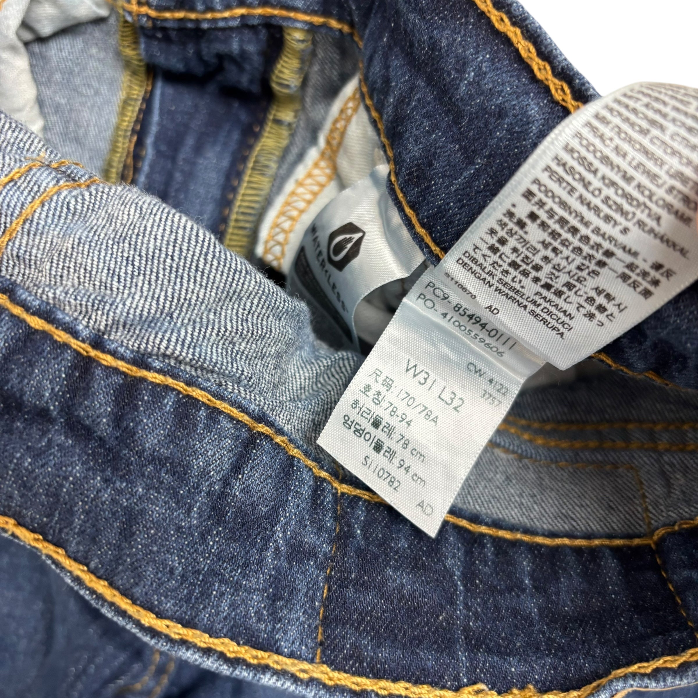 Levis 531 Jeans W31 L32 Mens Dark Blue Athletic Slim Fit Stretch Denim (E)