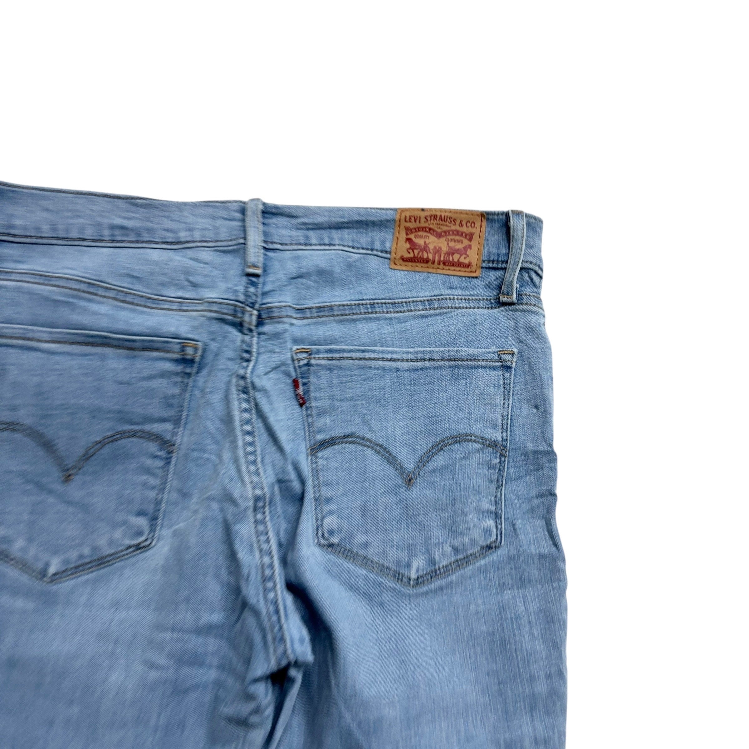 Levis Jeans W28 L30 Womens Mile High Super Skinny Black Stretch (E)