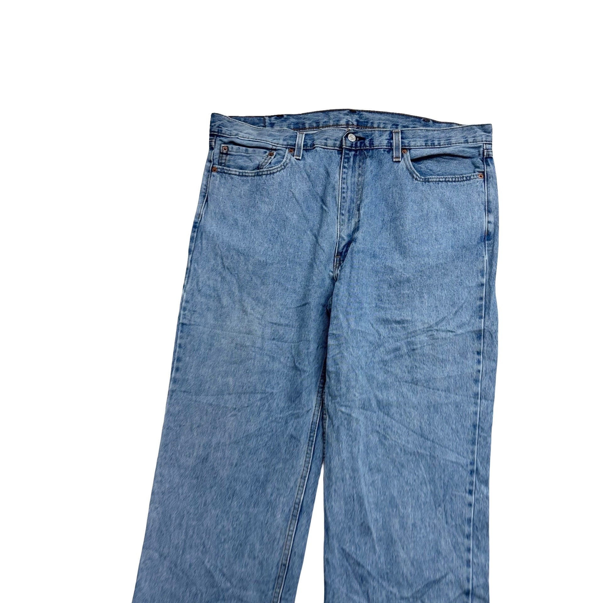 Levis 550 Jeans W40 L32 Mens Light Blue Baggy Relaxed Straight Fit Denim (E)