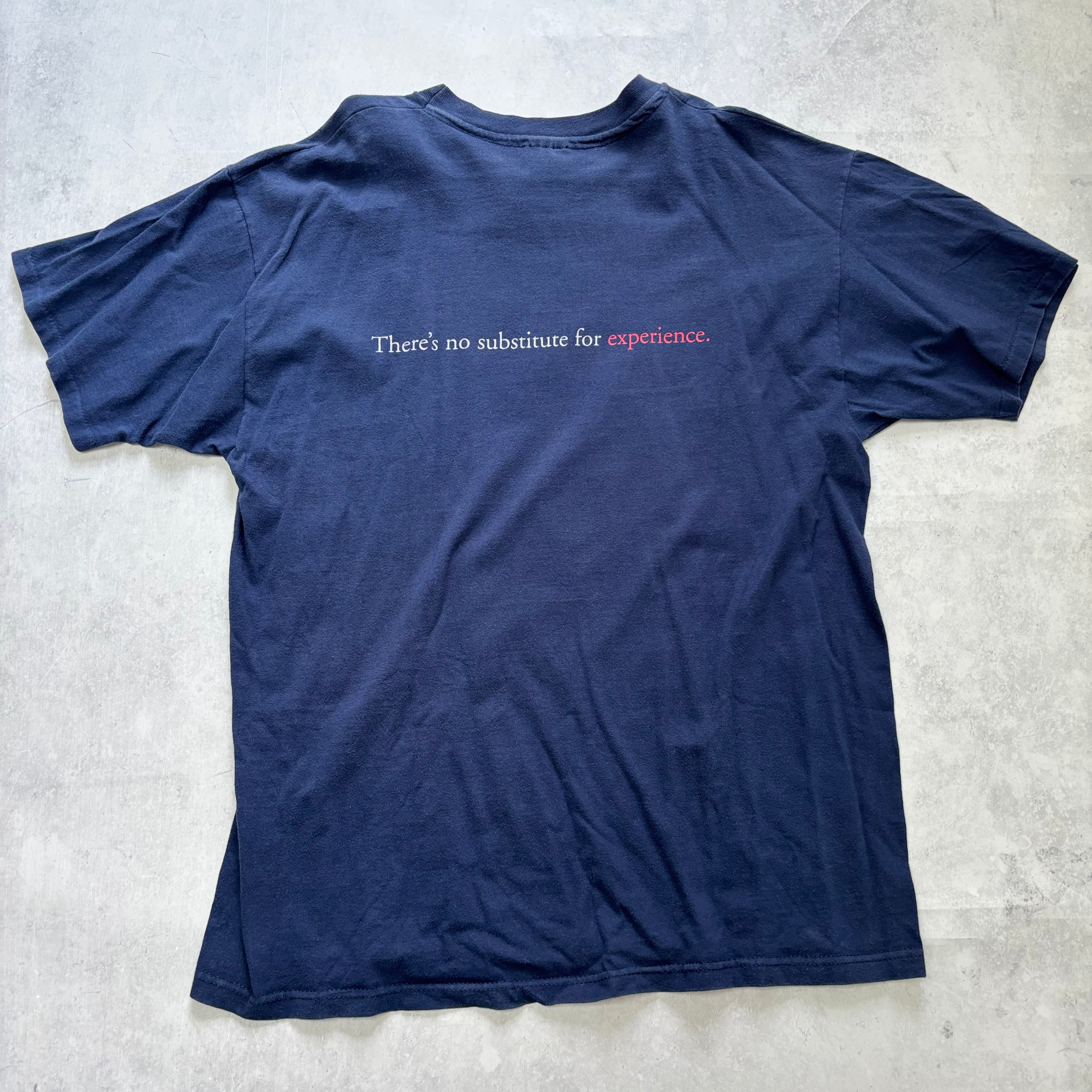 Vintage T Shirt Mens XL Navy Blue Single Stitch Graphic Print 90s USA (E)
