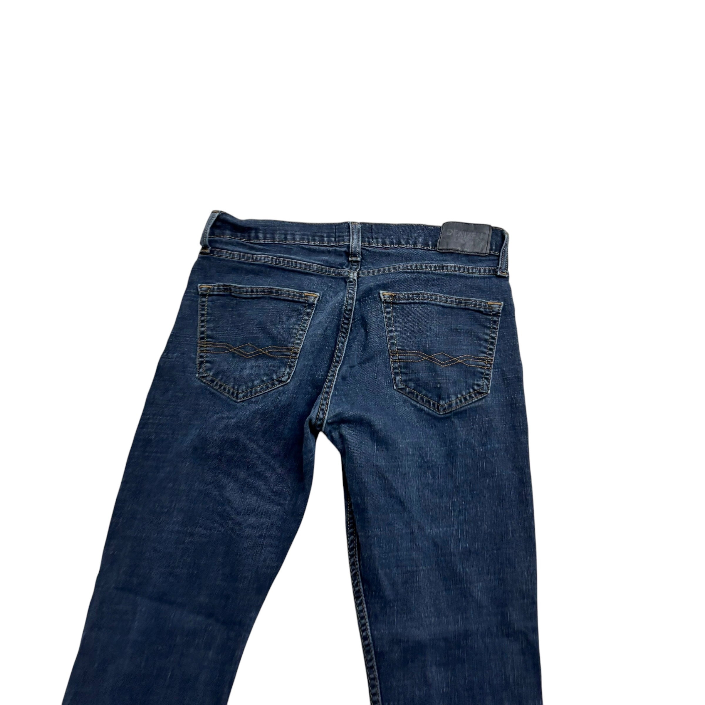 Levis Denizen Jeans W30 L32 Mens Dark Blue Slim Straight Fit Stretch Denim