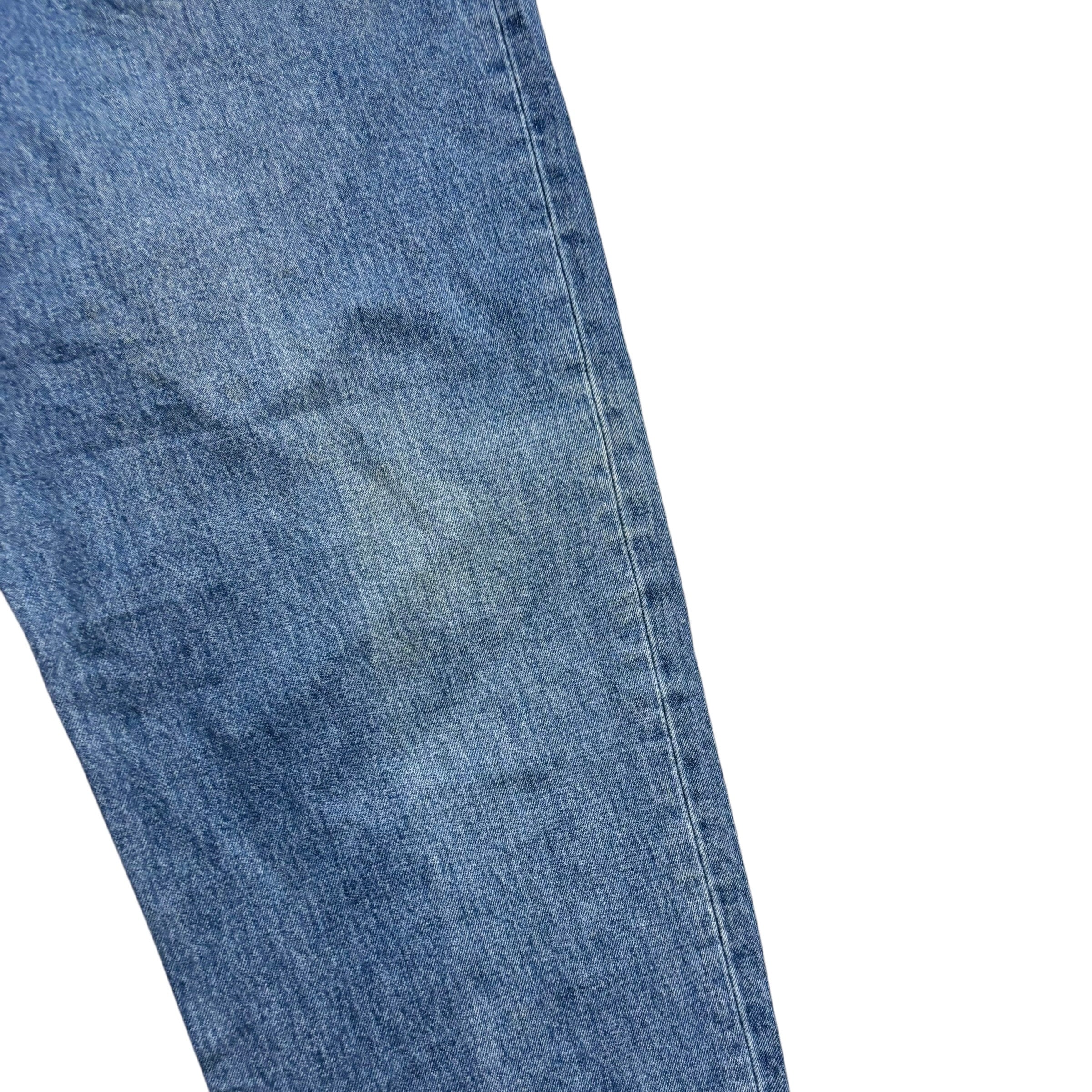 Levis 550 Jeans W46 L32 Mens Mid Blue Baggy Relaxed Straight Fit Denim (F)