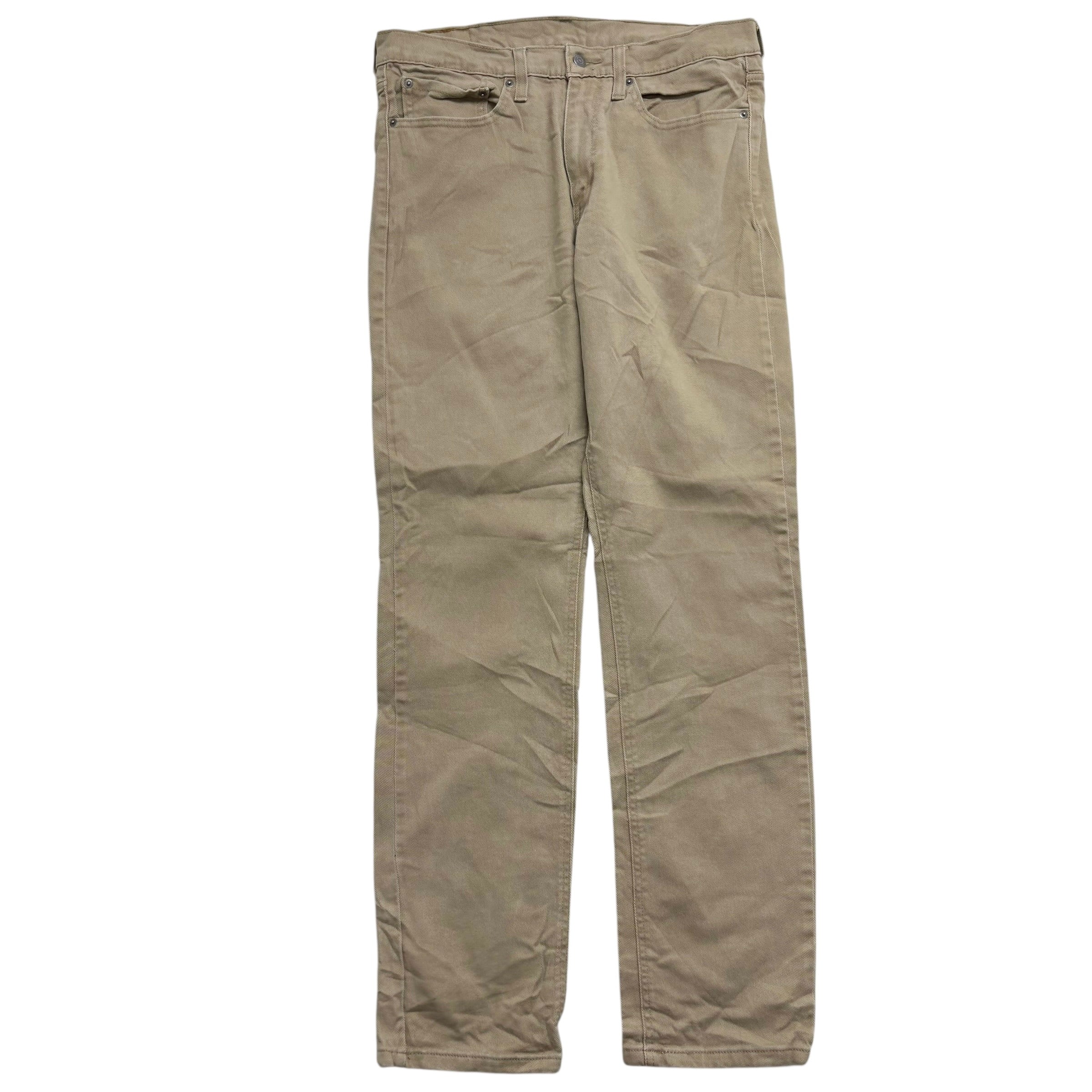 Levis 541 Trousers W36 L34 Mens Beige Athletic Tapered Fit Stretch Pants