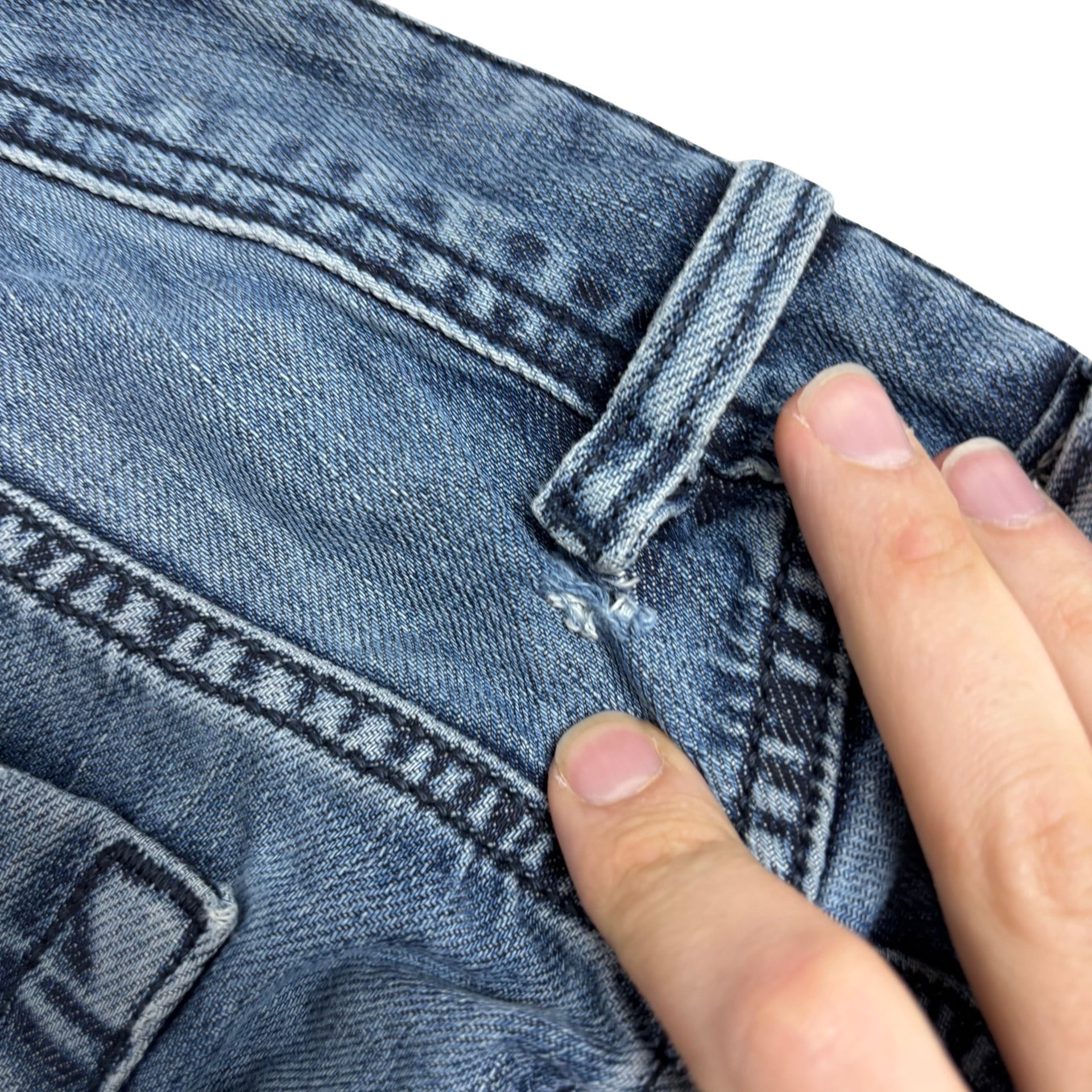 Diesel Zatiny Jeans W36 L32 Mens Mid Blue Regular Bootcut Fit Denim