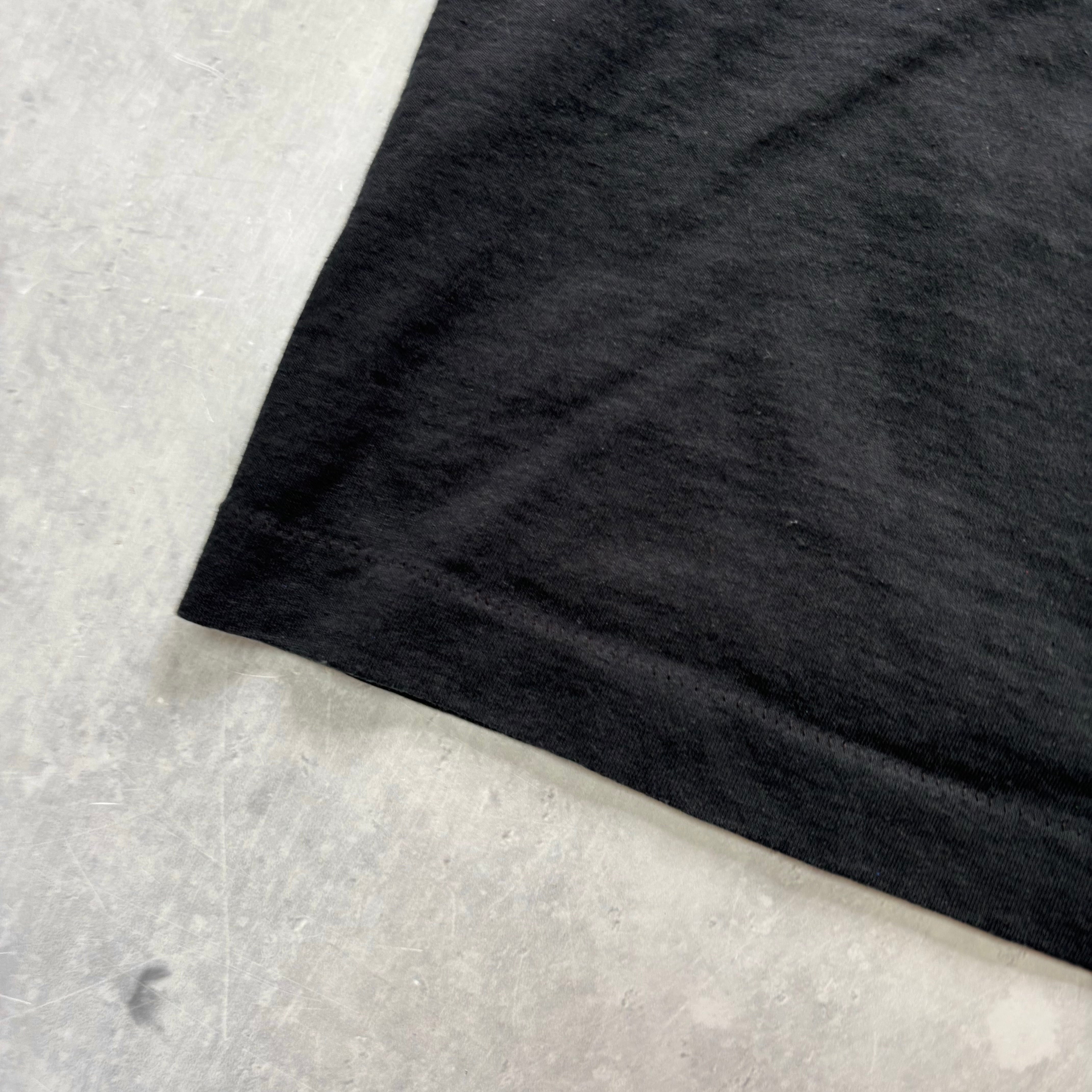 Vintage T Shirt Mens Medium Black Single Stitch Graphic Print 90s USA