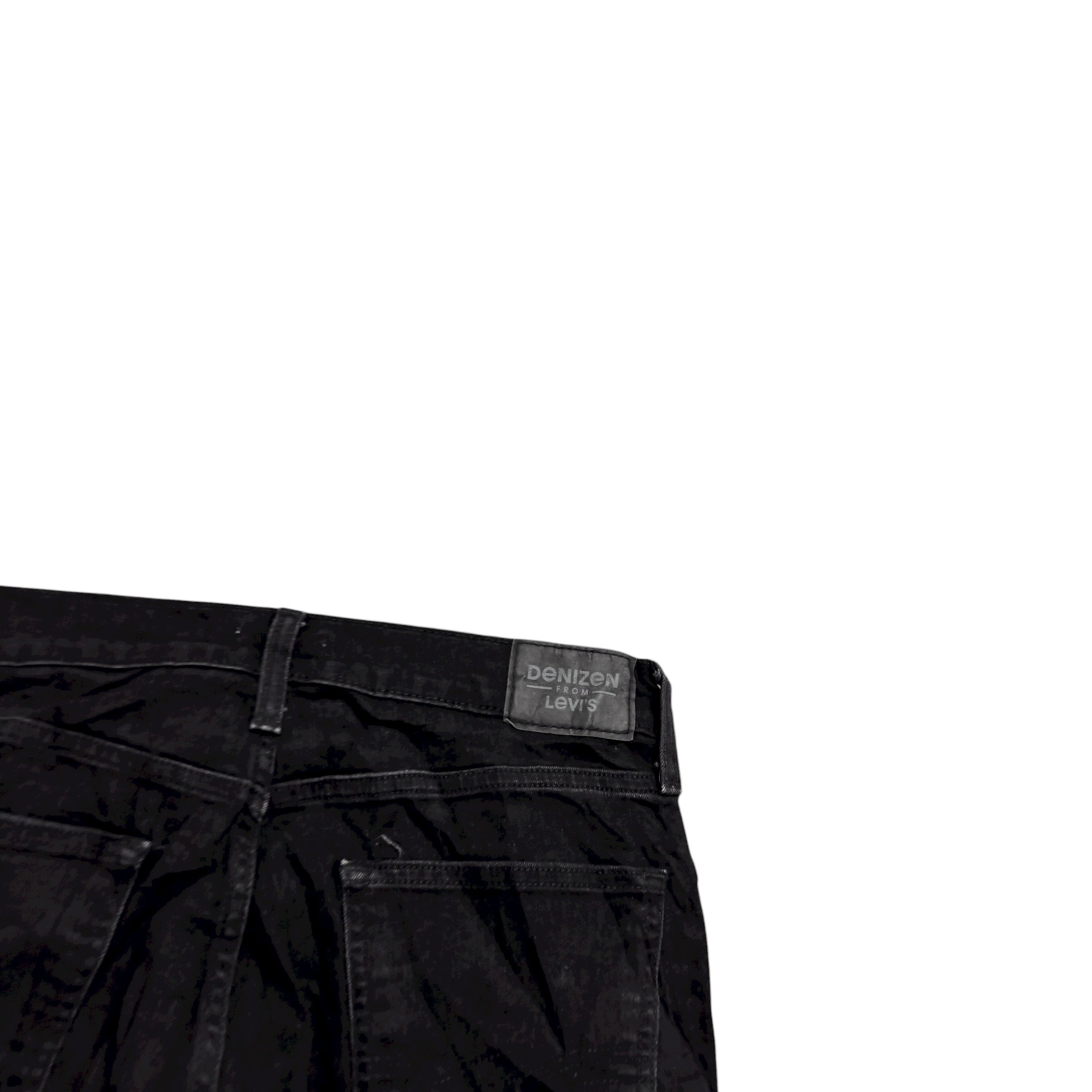 Levis Denizen Jeans W30 L30 Mens Black Slim Straight Stretch