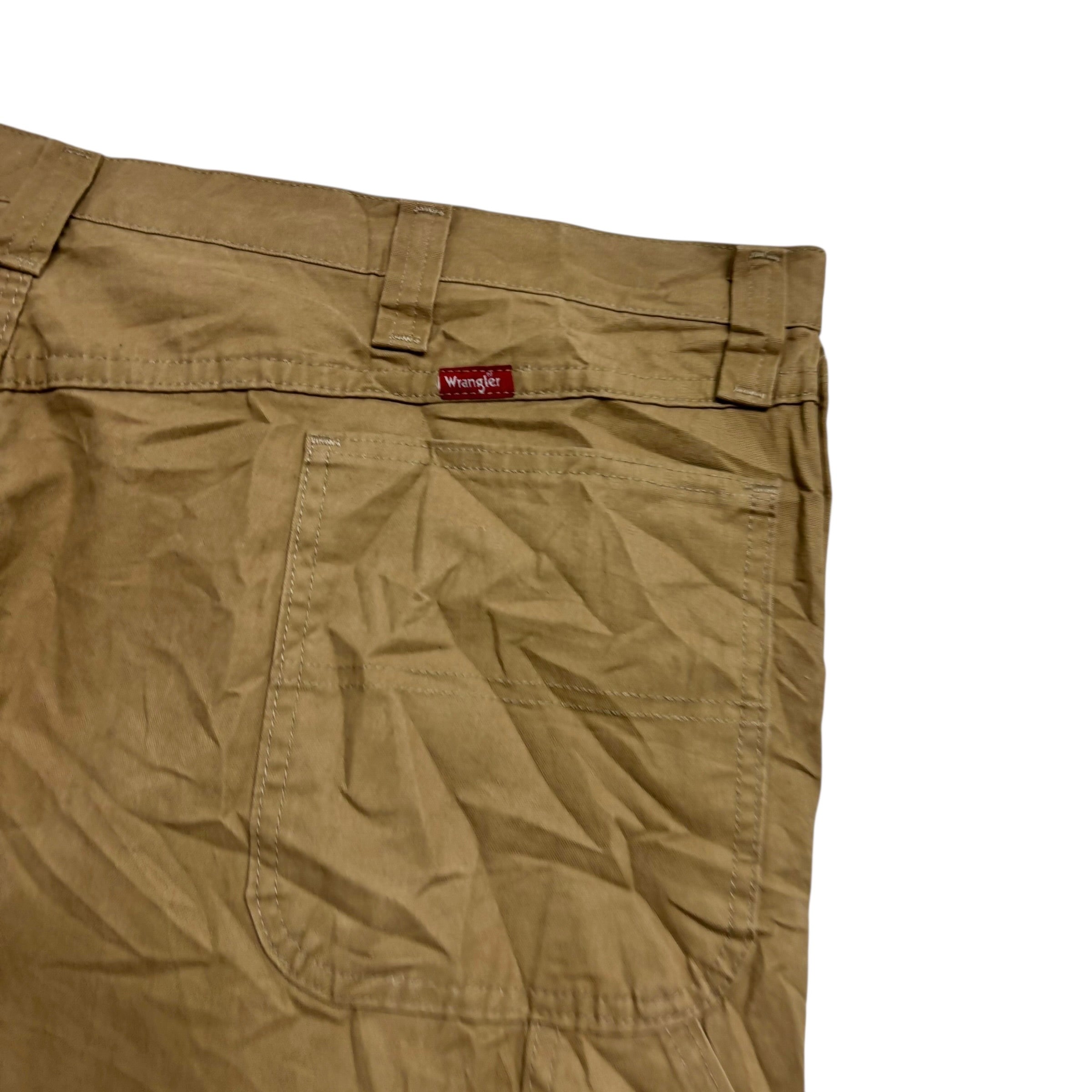 Wrangler Carpenter Trousers W44 L30 Mens Beige Relaxed Baggy Fit Pants (E)